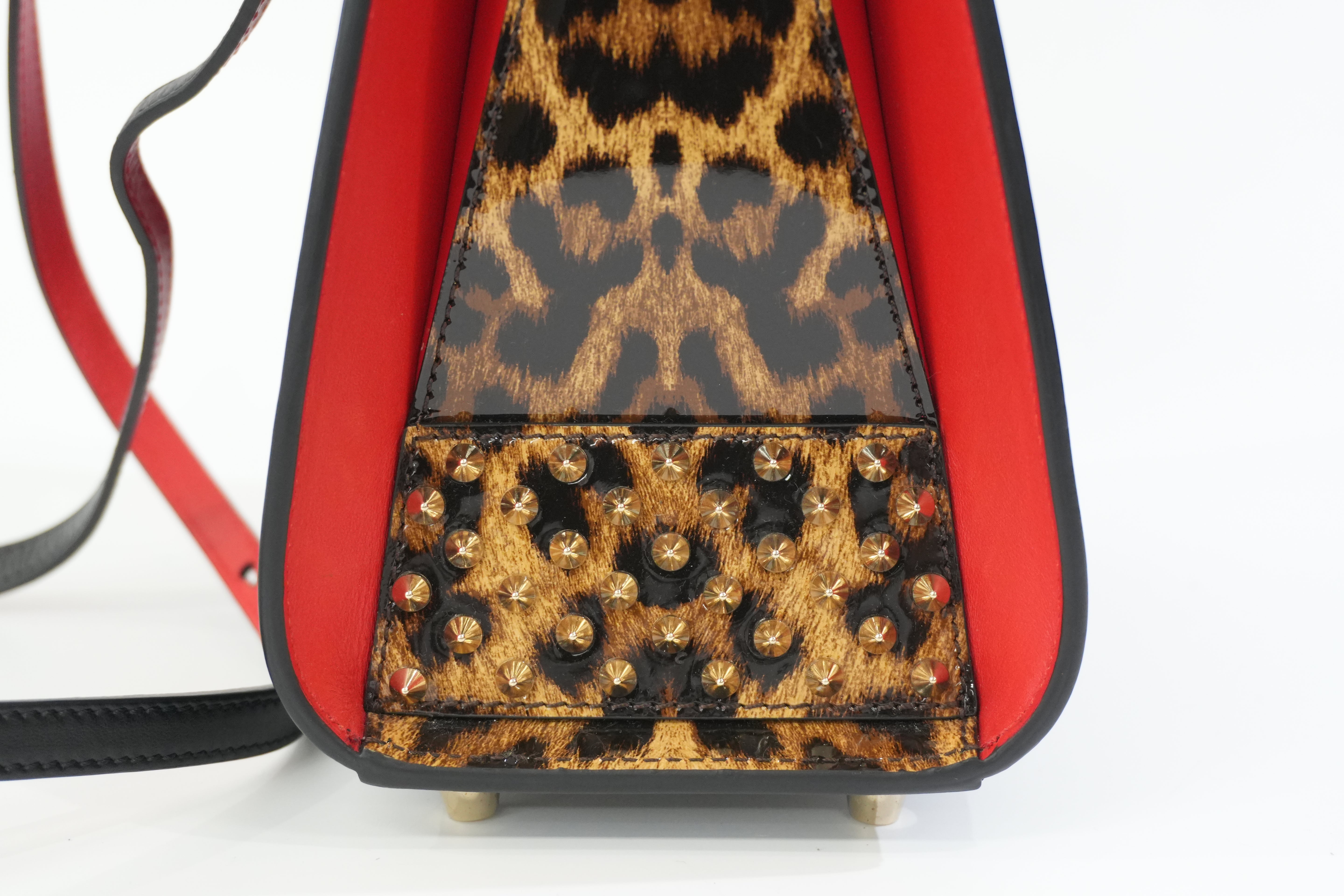 Pre-owned Christian Louboutin Two Way Paloma Mini Shoulder Bag Black