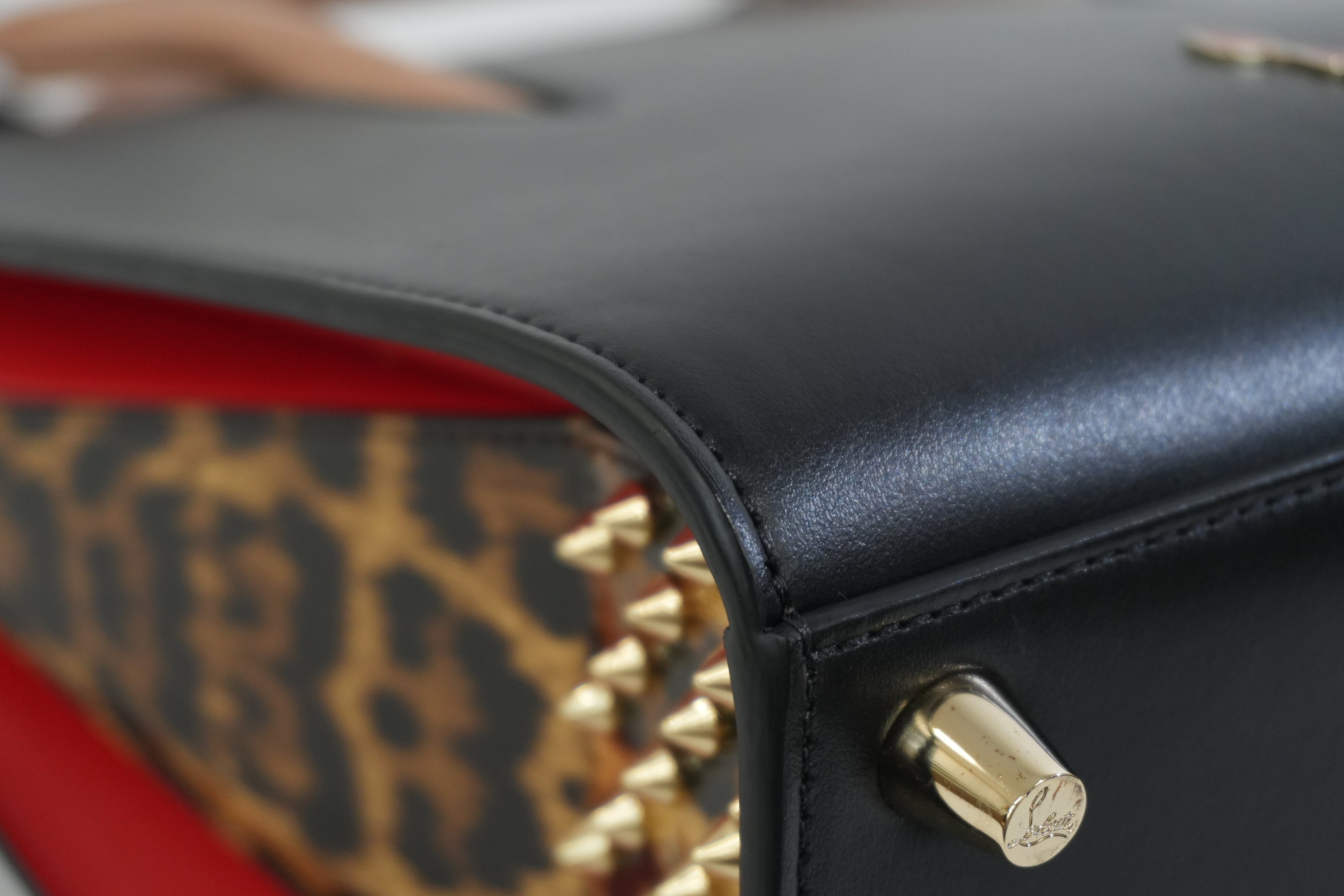 Pre-owned Christian Louboutin Two Way Paloma Mini Shoulder Bag Black