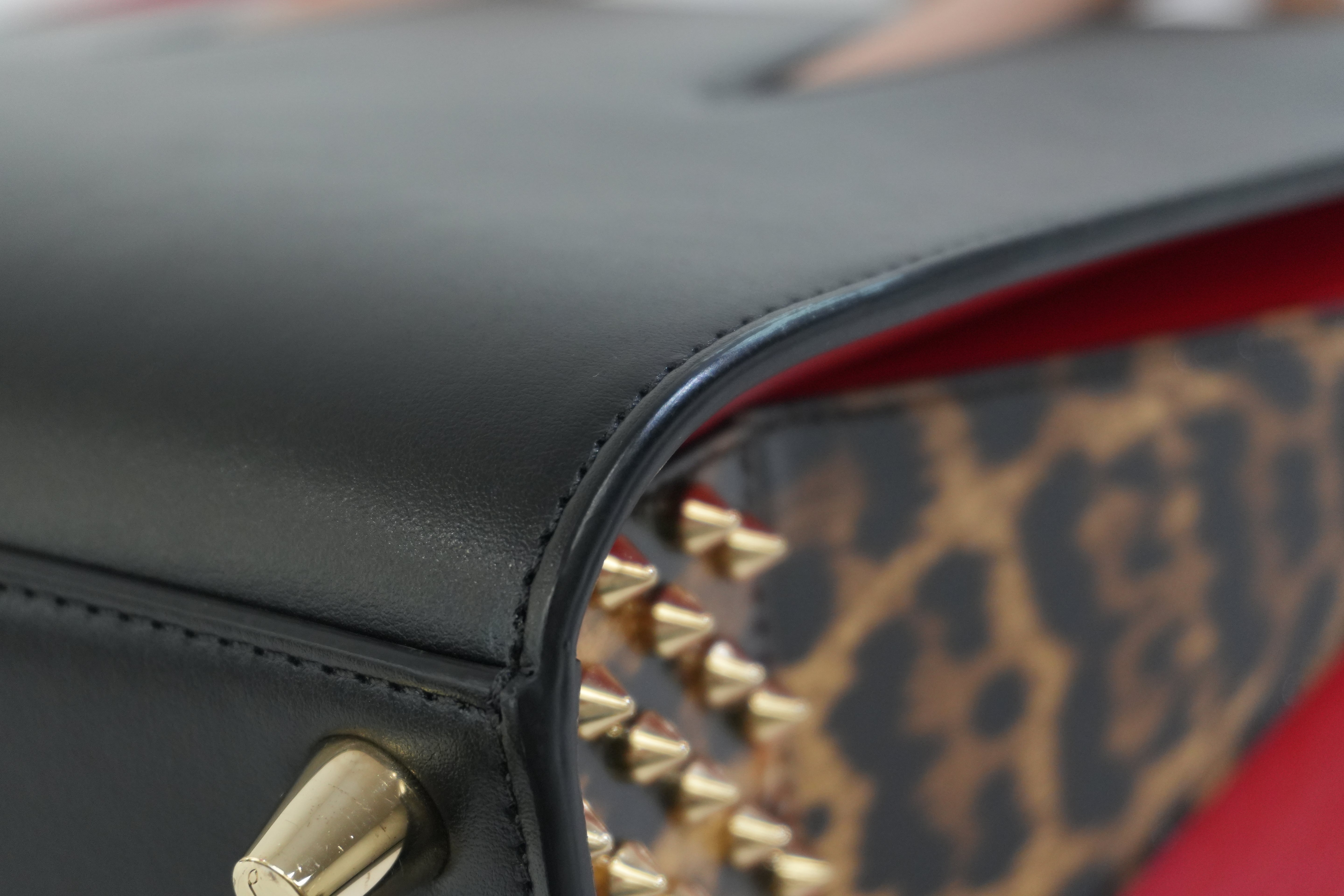 Pre-owned Christian Louboutin Two Way Paloma Mini Shoulder Bag Black