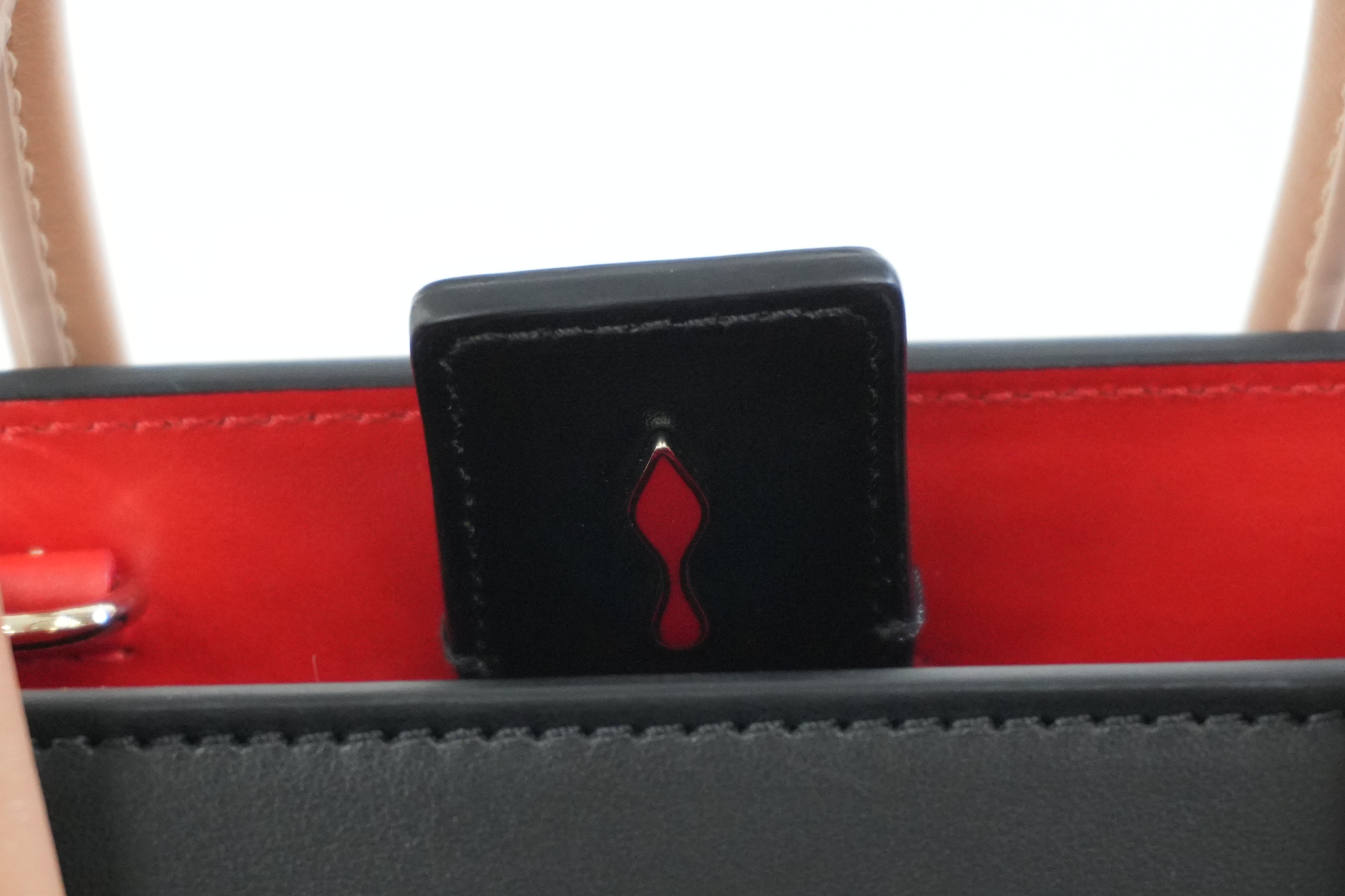 Pre-owned Christian Louboutin Two Way Paloma Mini Shoulder Bag Black