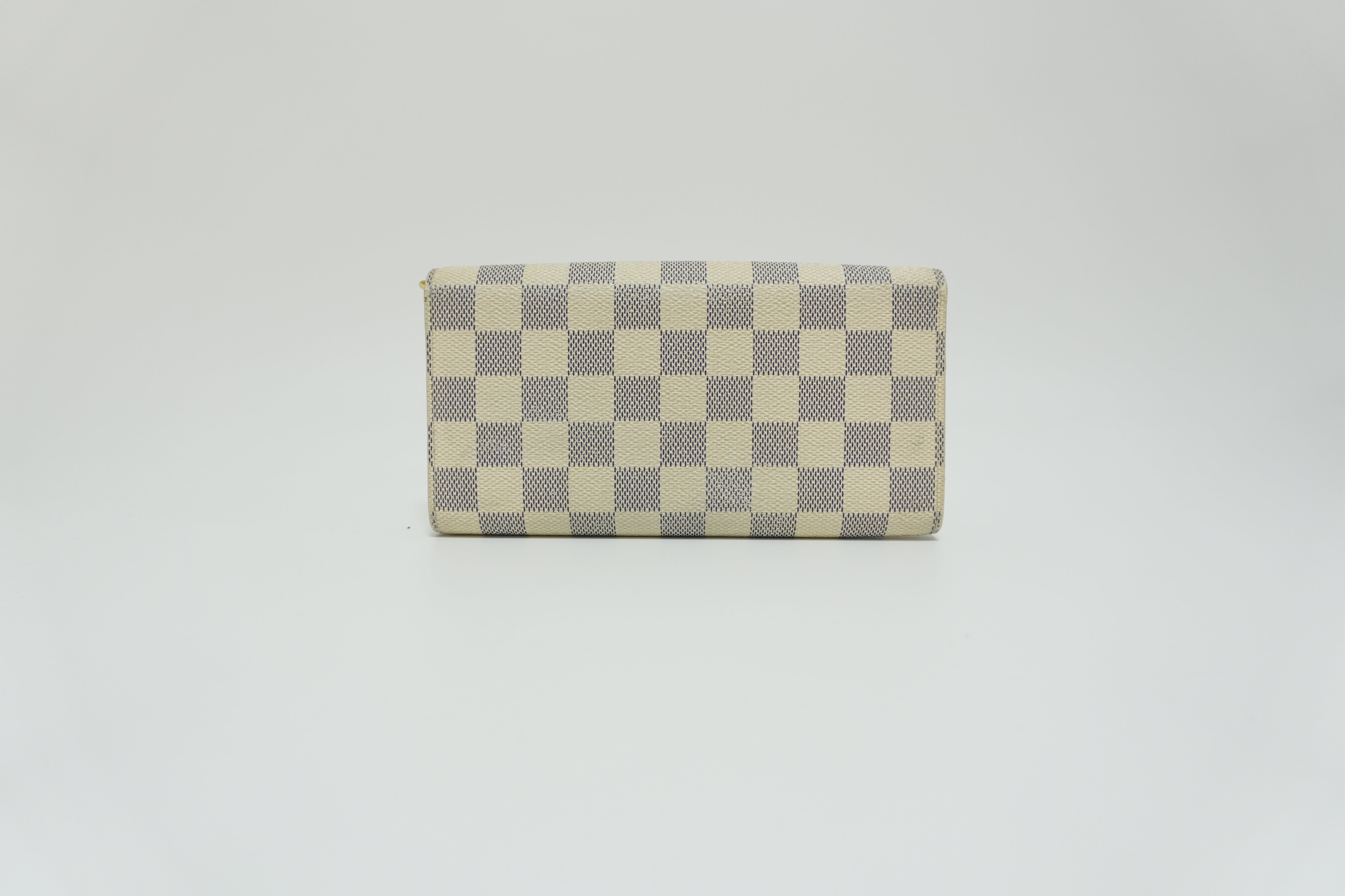 Louis Vuitton Damier Azur Sarah Wallet White Used