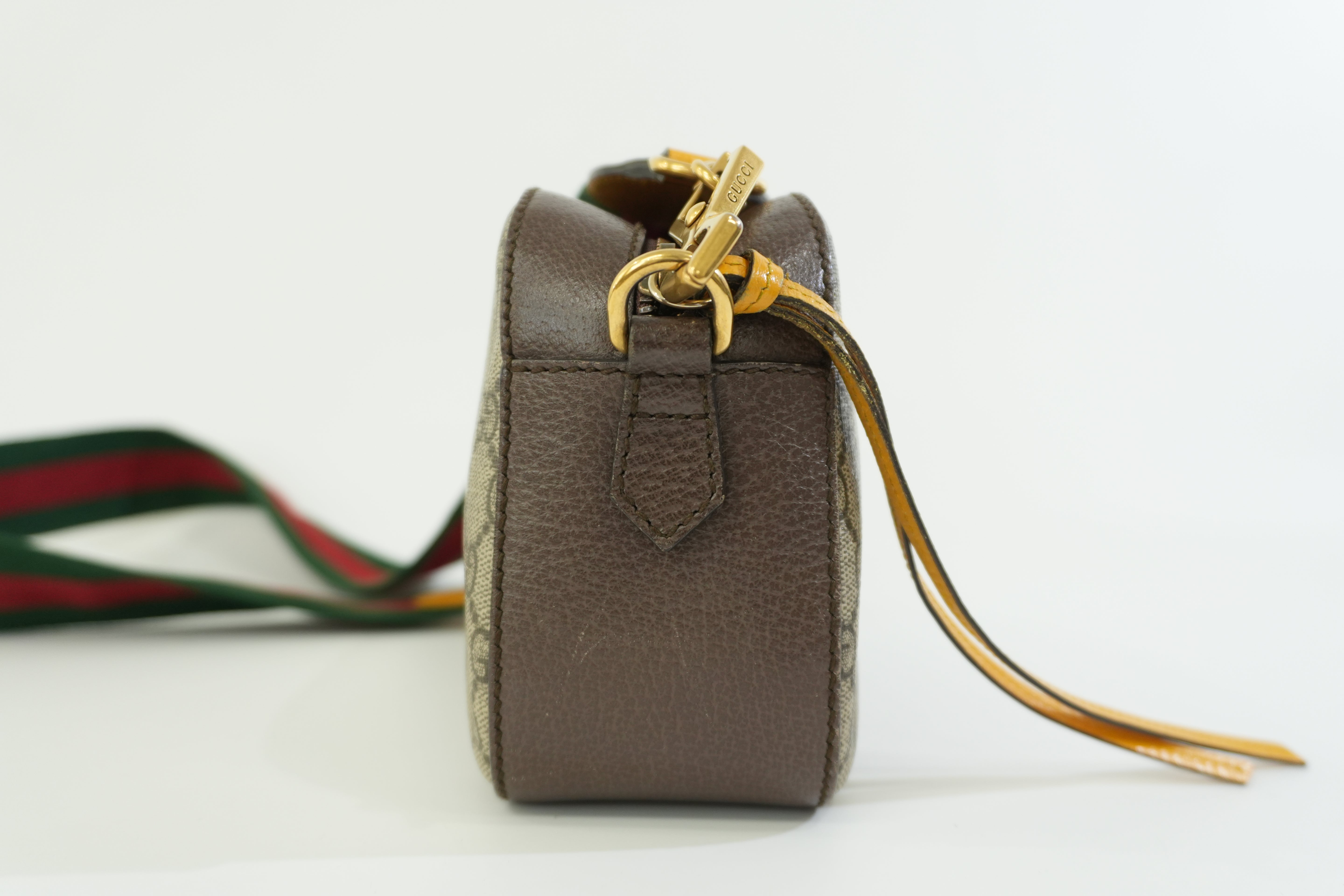 Pre-owned Gucci Canvas Supreme Neo Shoulder Bag Brown