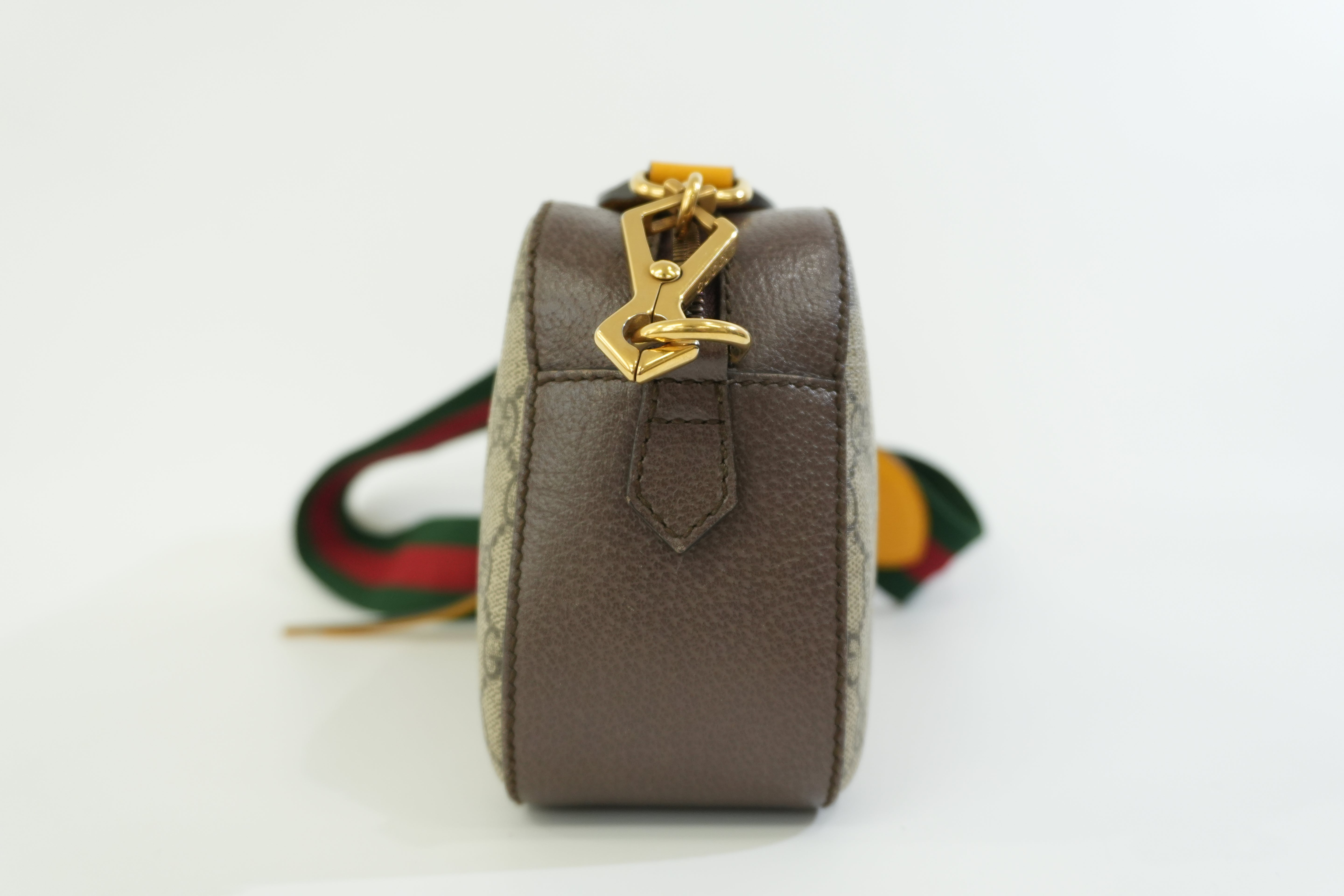 Pre-owned Gucci Canvas Supreme Neo Shoulder Bag Brown