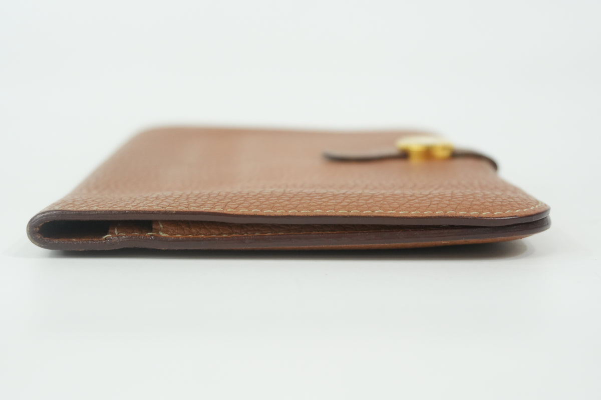 Pre-Owned Hermes Dogon Wallet Brown