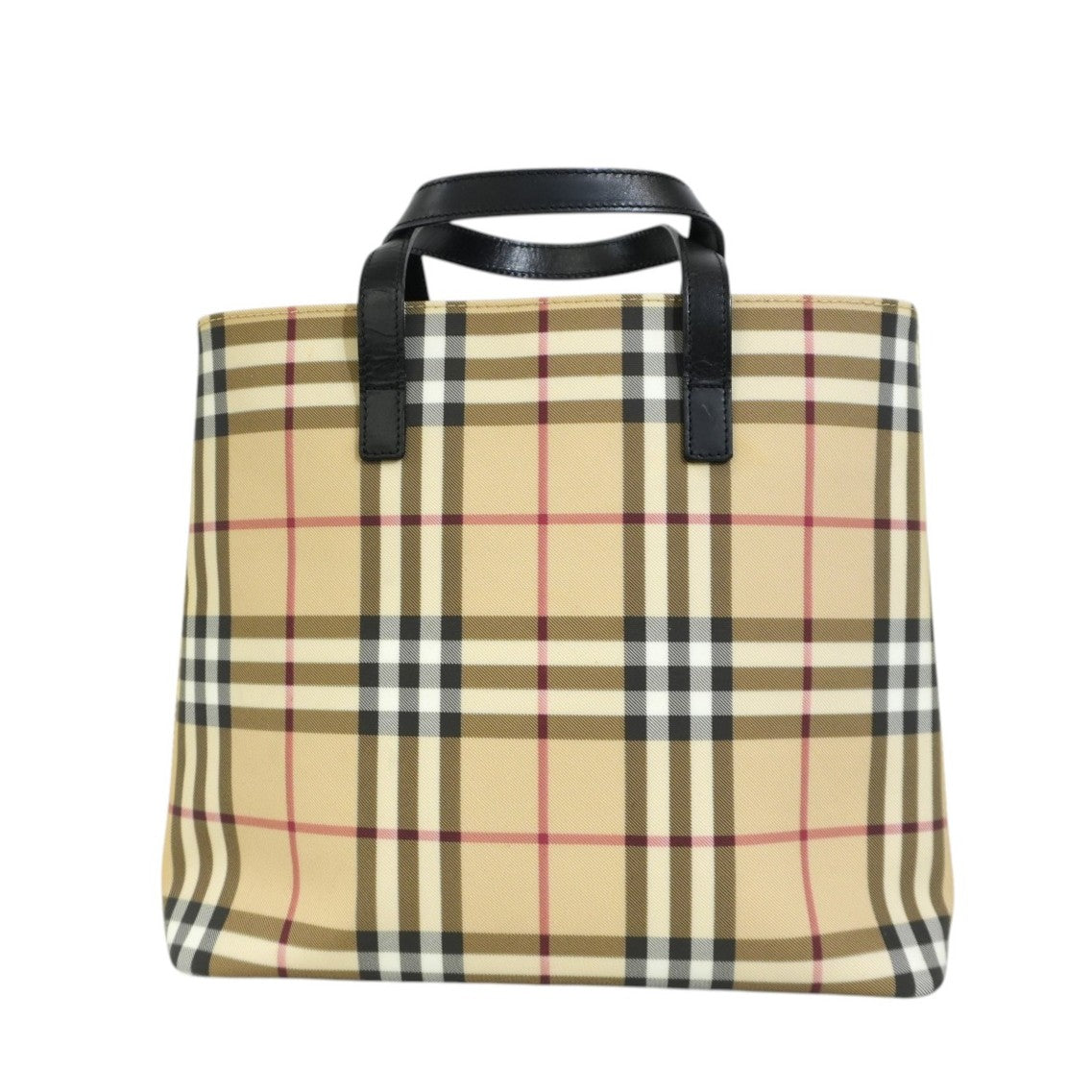 Pre-owned Burberry House Check Handbag Beige