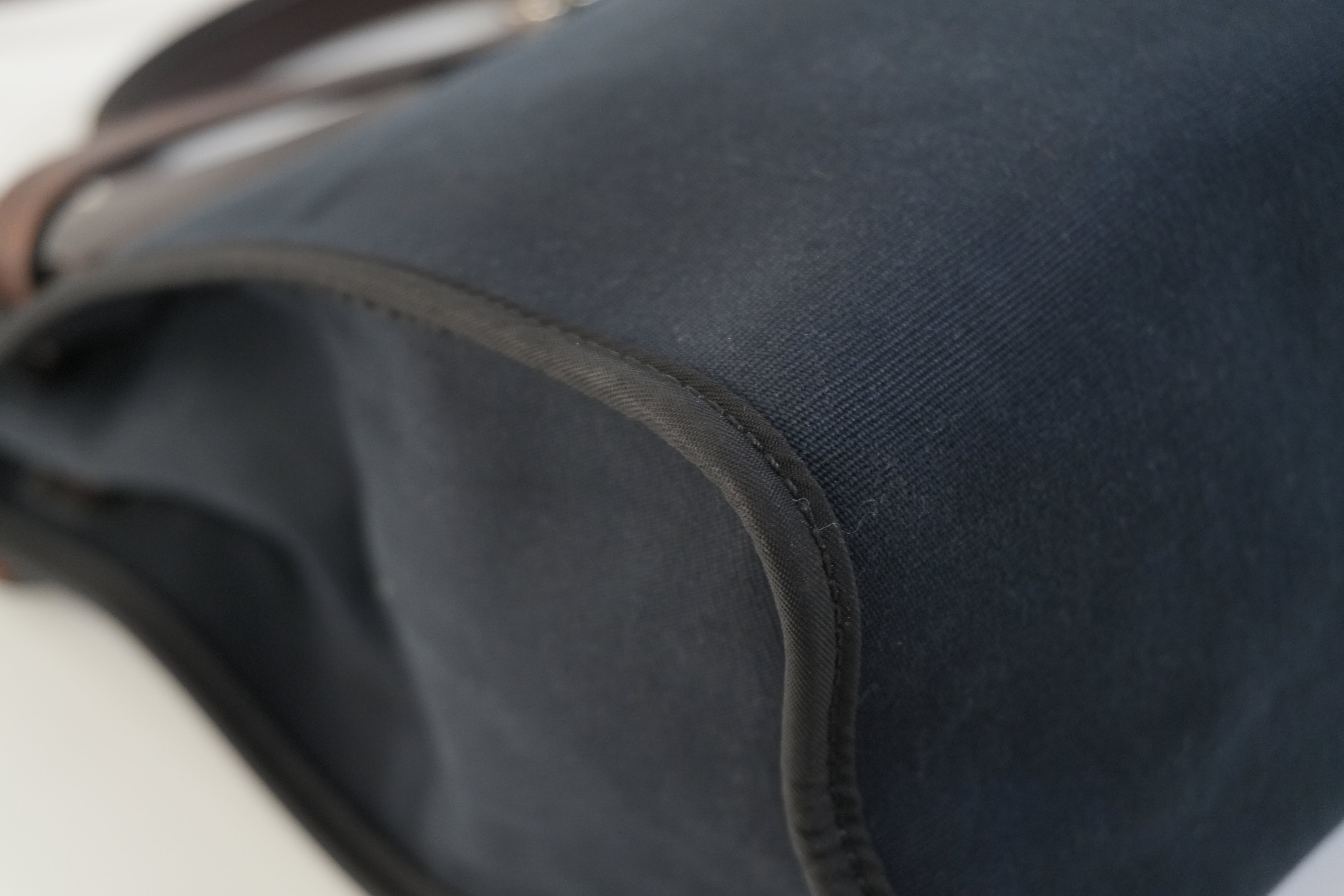 Pre-owned Hermes Canvas Herzip Tote Bag Black