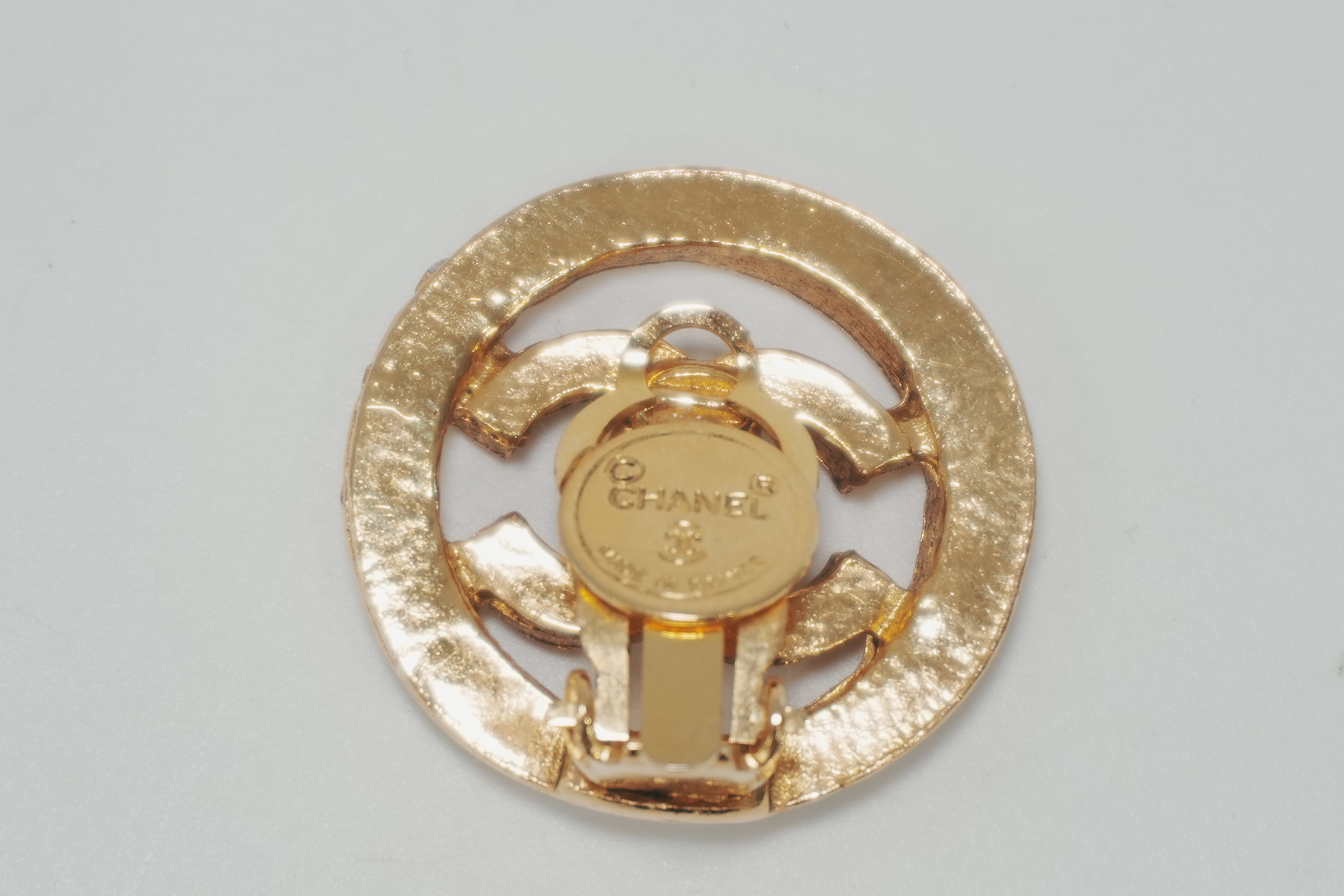 Pre-owned Chanel CC Earrings Gold tone