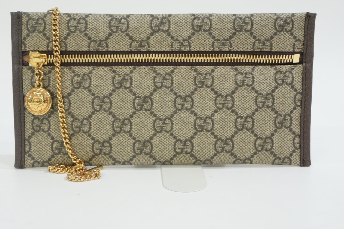 Pre-Owned Gucci Rajah Ophidia Tote Bag Brown