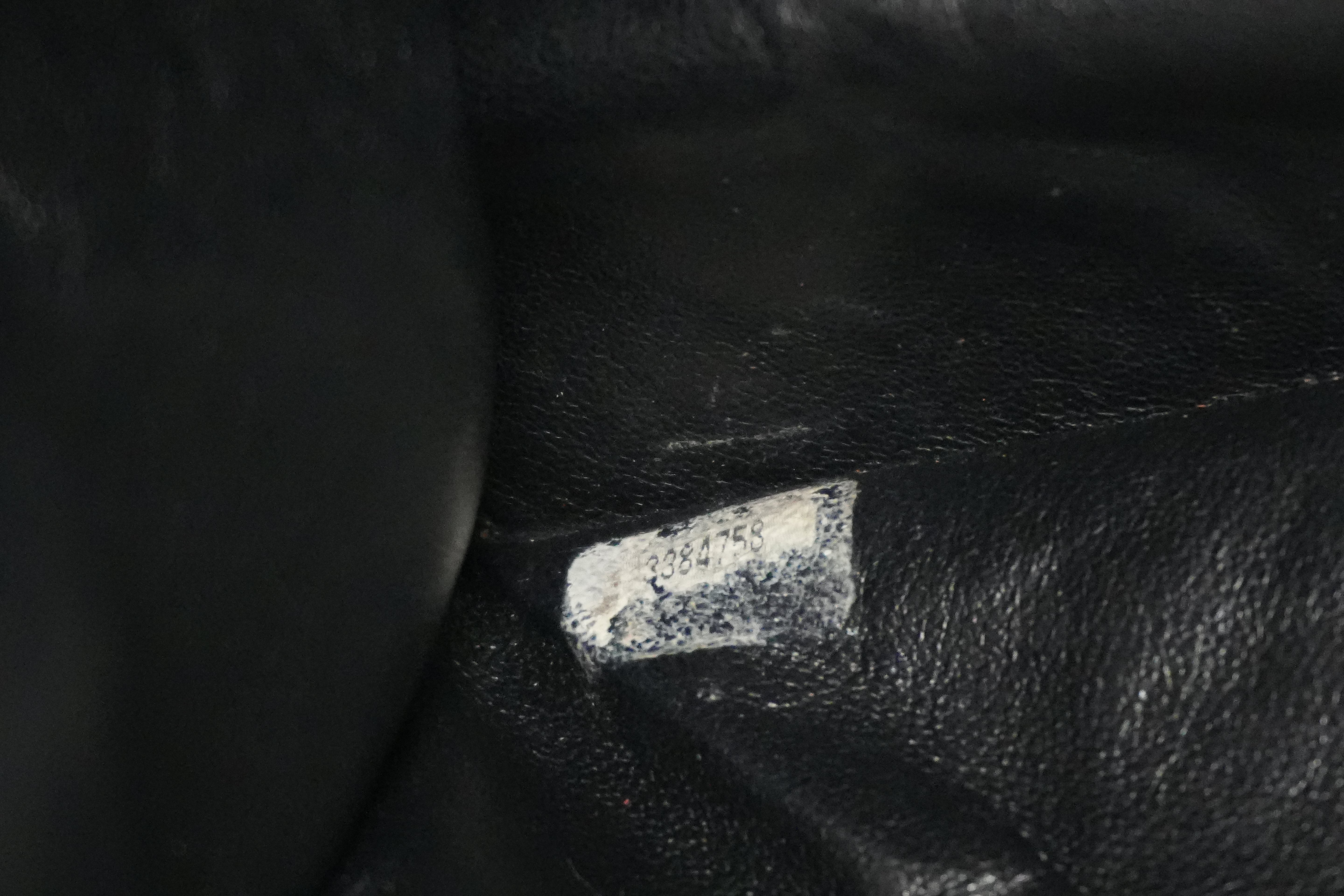 Pre-owned Chanel Lambskin Leather Chain Tote Bag Black