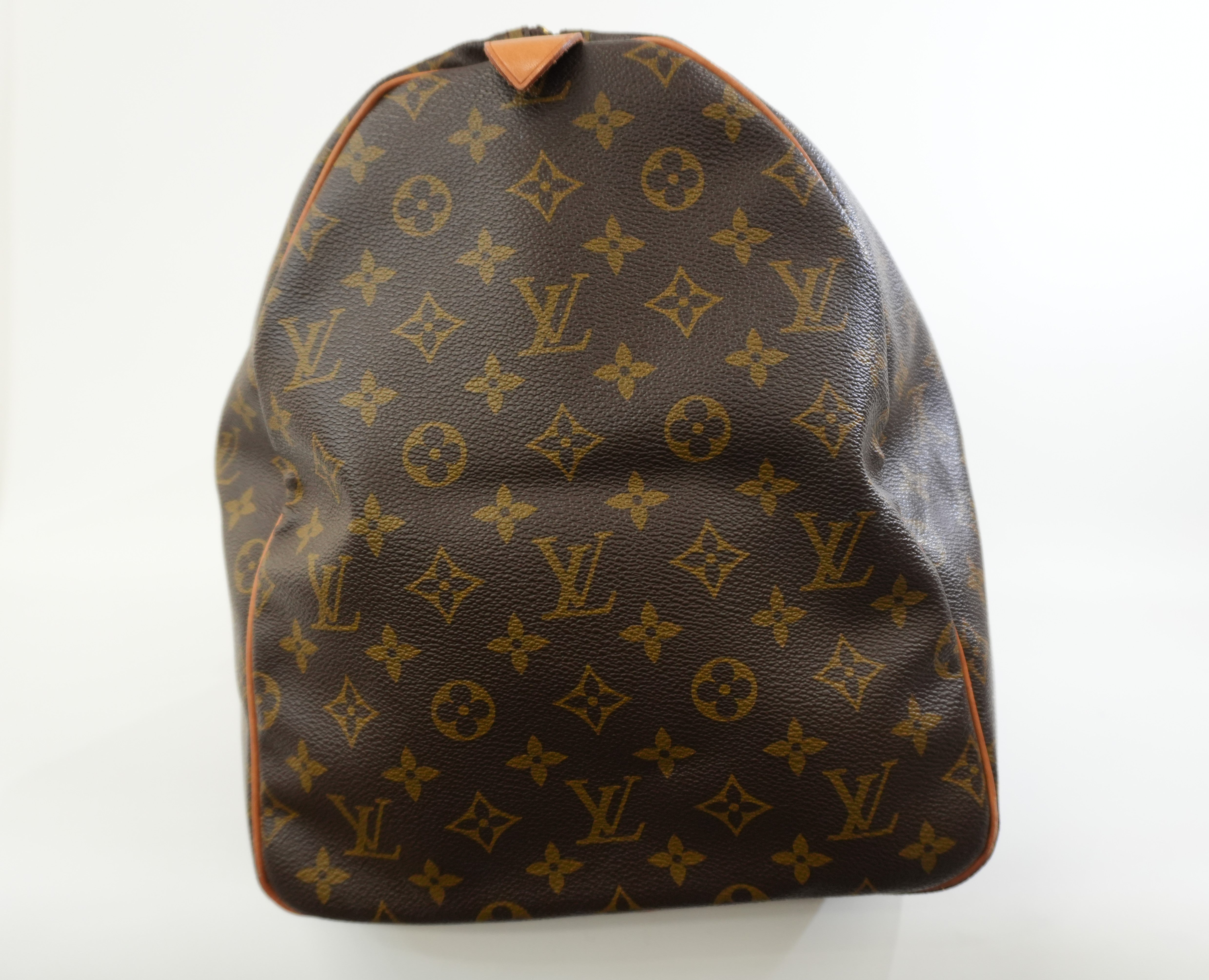 Pre-owned Louis Vuitton Monogram Keepall 55 Travel Bag