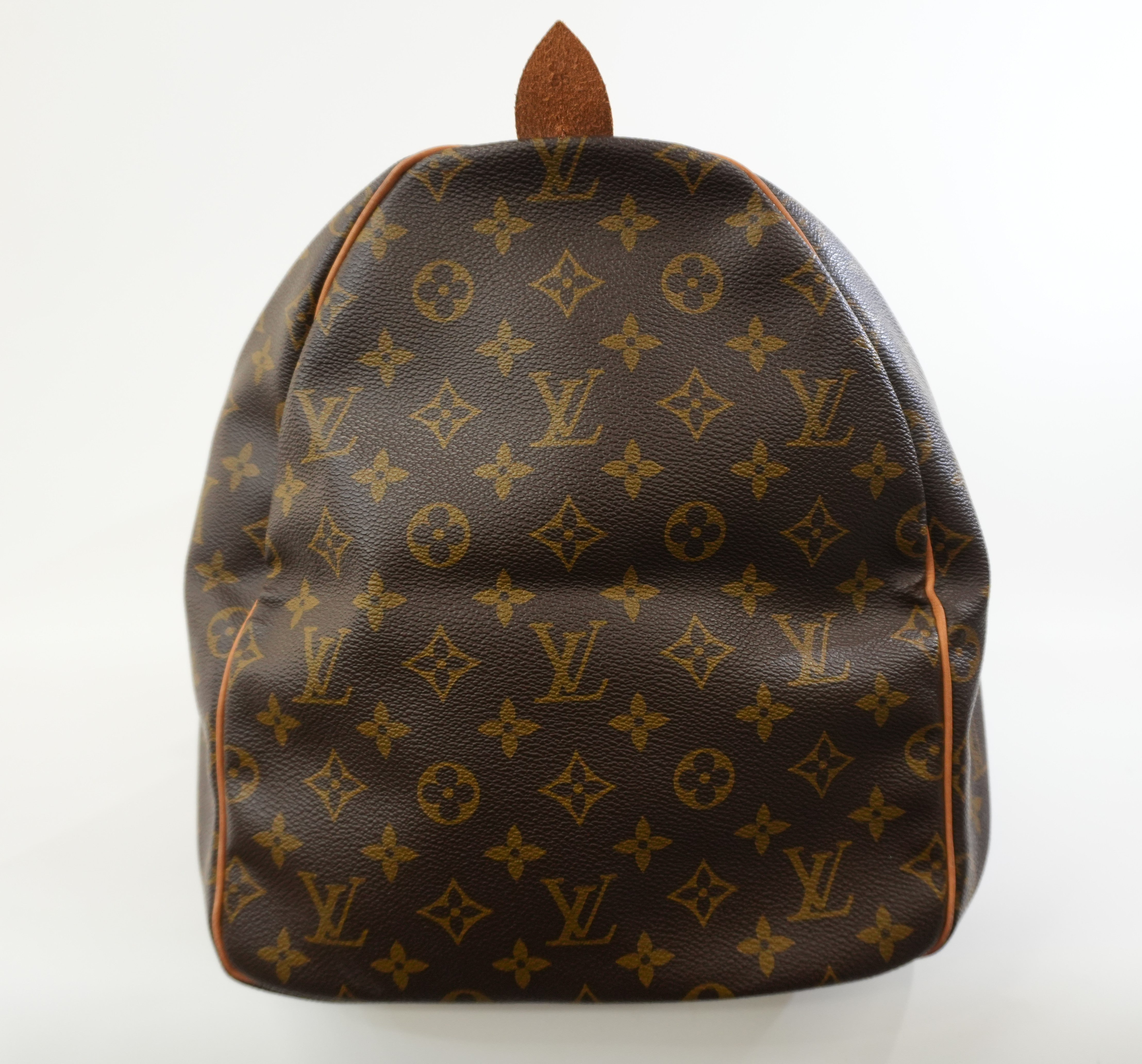 Pre-owned Louis Vuitton Monogram Keepall 55 Travel Bag