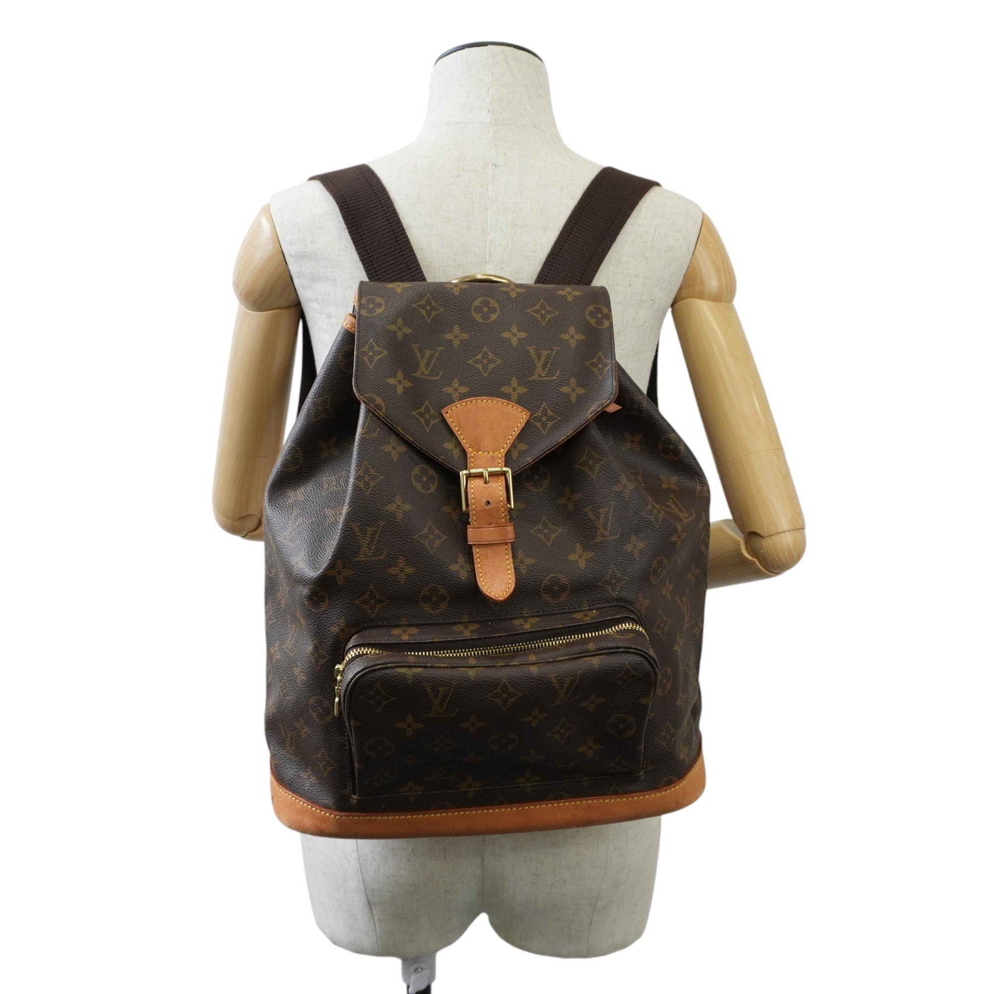 Louis Vuitton Monogram Montsouris GM Backpack Used