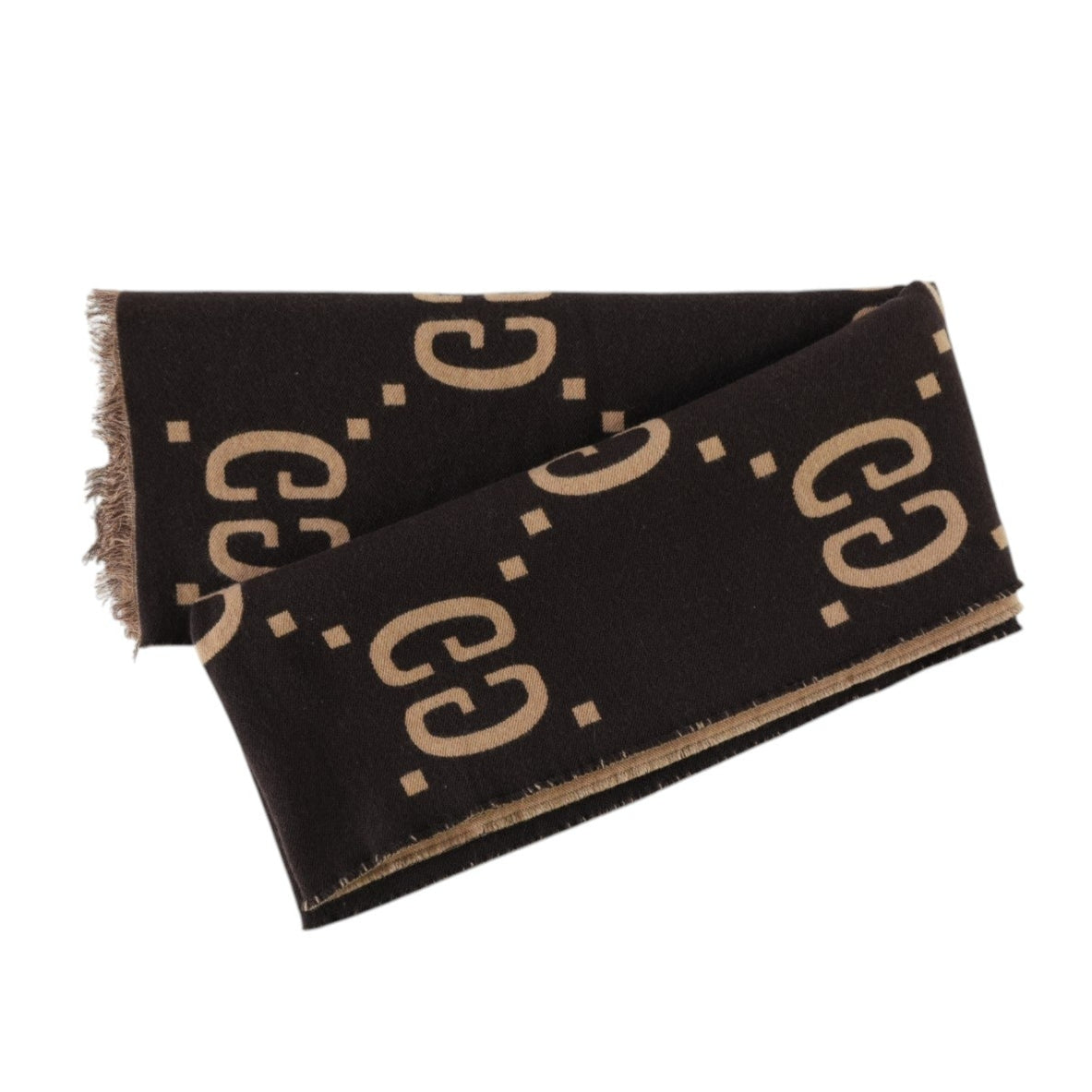 Pre-owned Gucci Jacquard Scarf