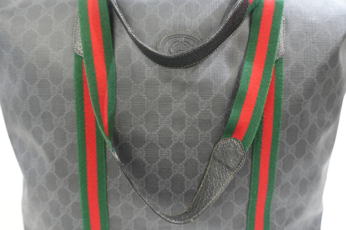 Pre-Owned Gucci Ophidia Travel Tote Bag Black