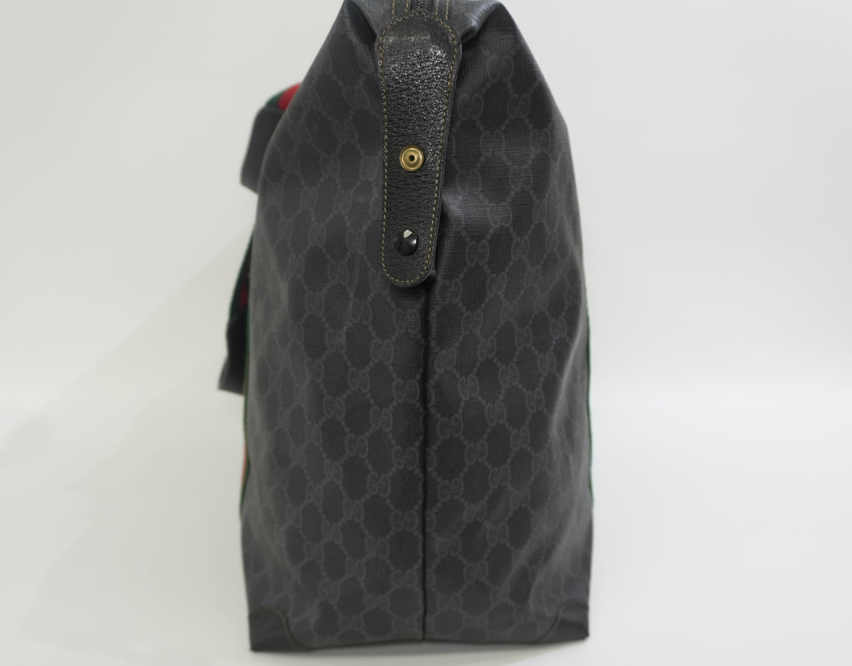 Pre-Owned Gucci Ophidia Travel Tote Bag Black