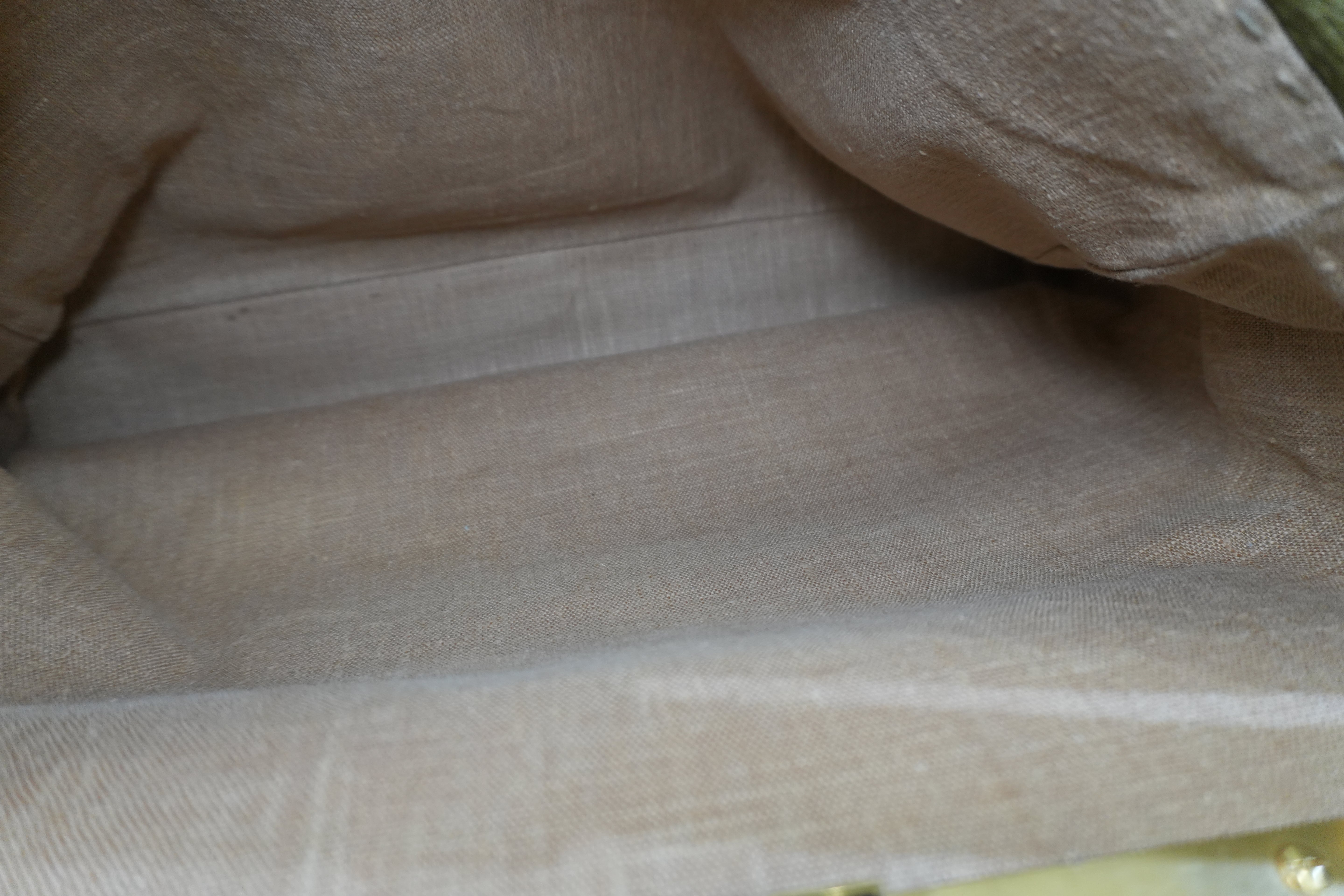 Pre-owned Fendi Calfskin Leather Peek a Boo Shoulder Bag Green