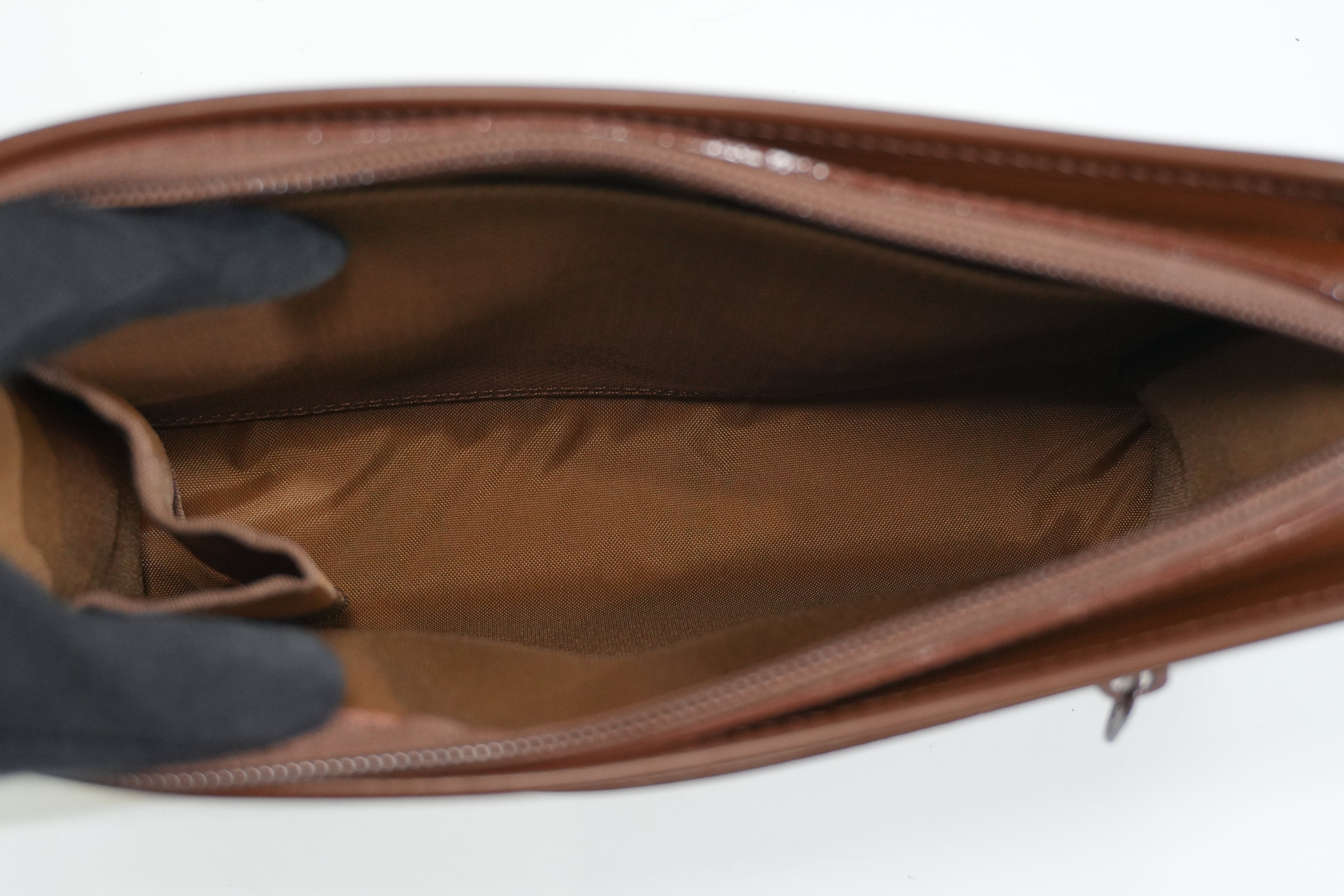 Pre-owned Burberry Vinatage Haymarket Check Clutch Bag Brown