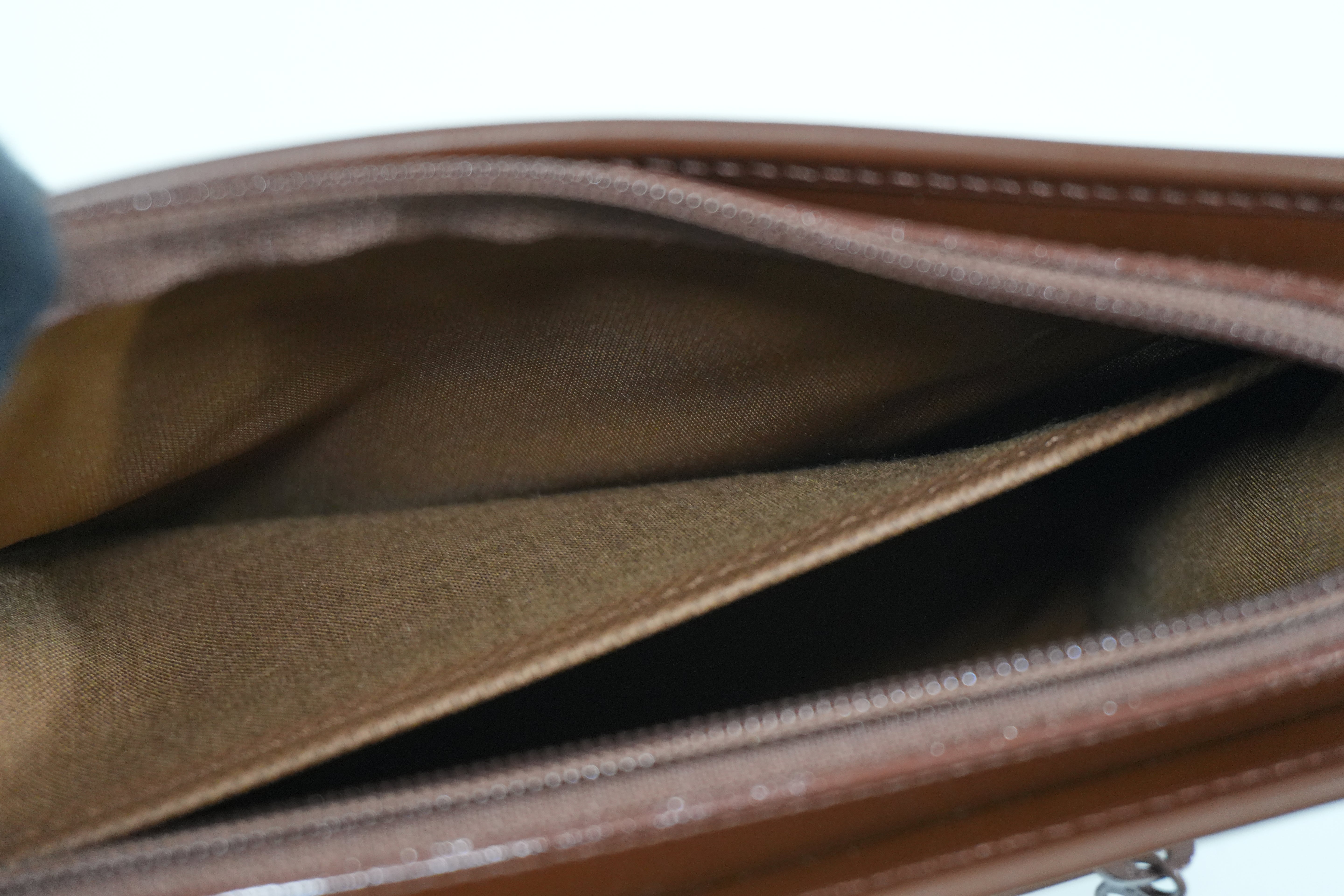 Pre-owned Burberry Vinatage Haymarket Check Clutch Bag Brown