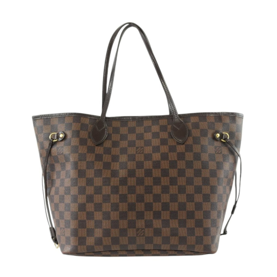 Louis Vuitton Damier Ebene Neverfull MM Shoulder Tote Used