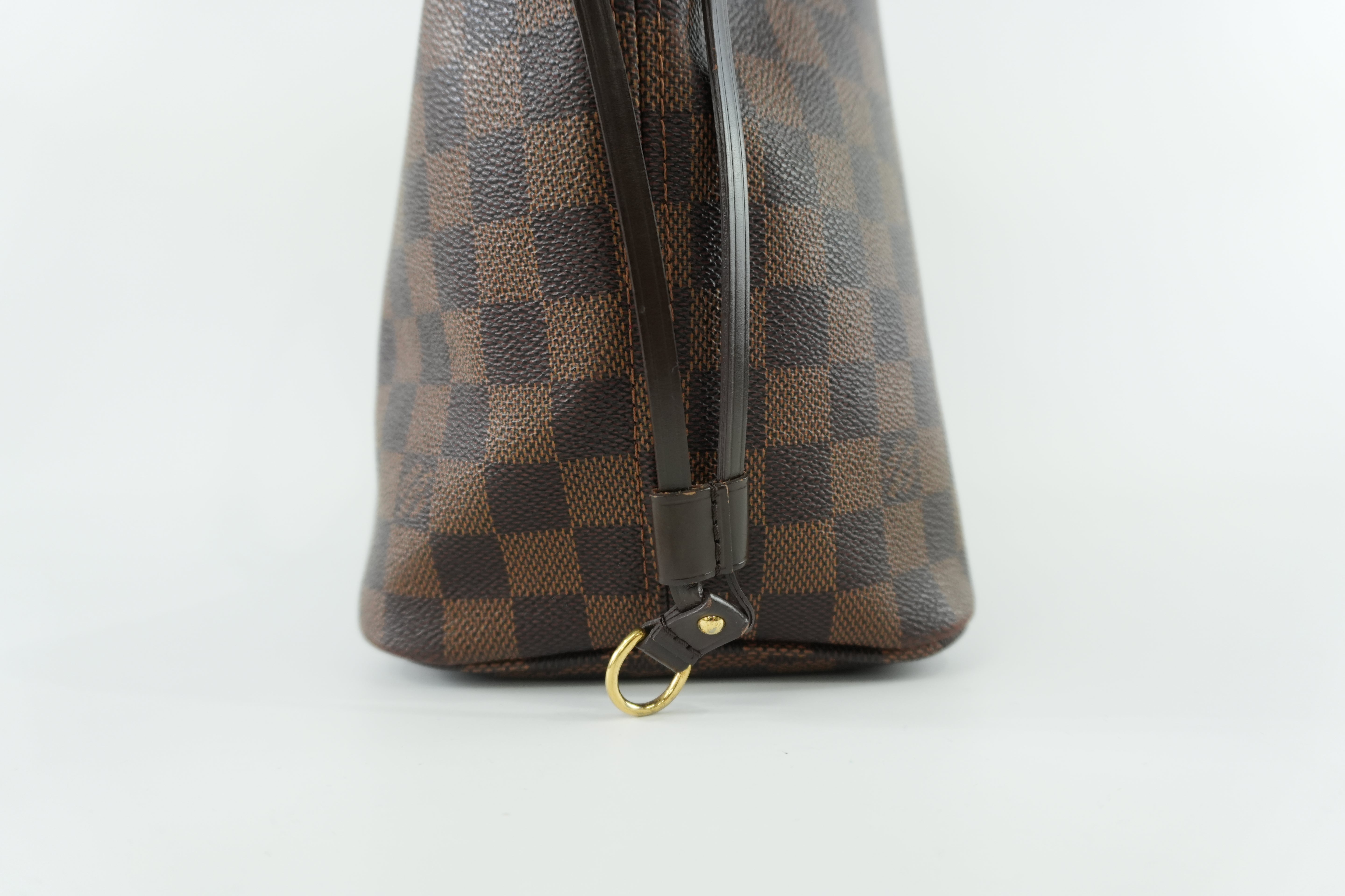 Louis Vuitton Damier Ebene Neverfull MM Shoulder Tote Used