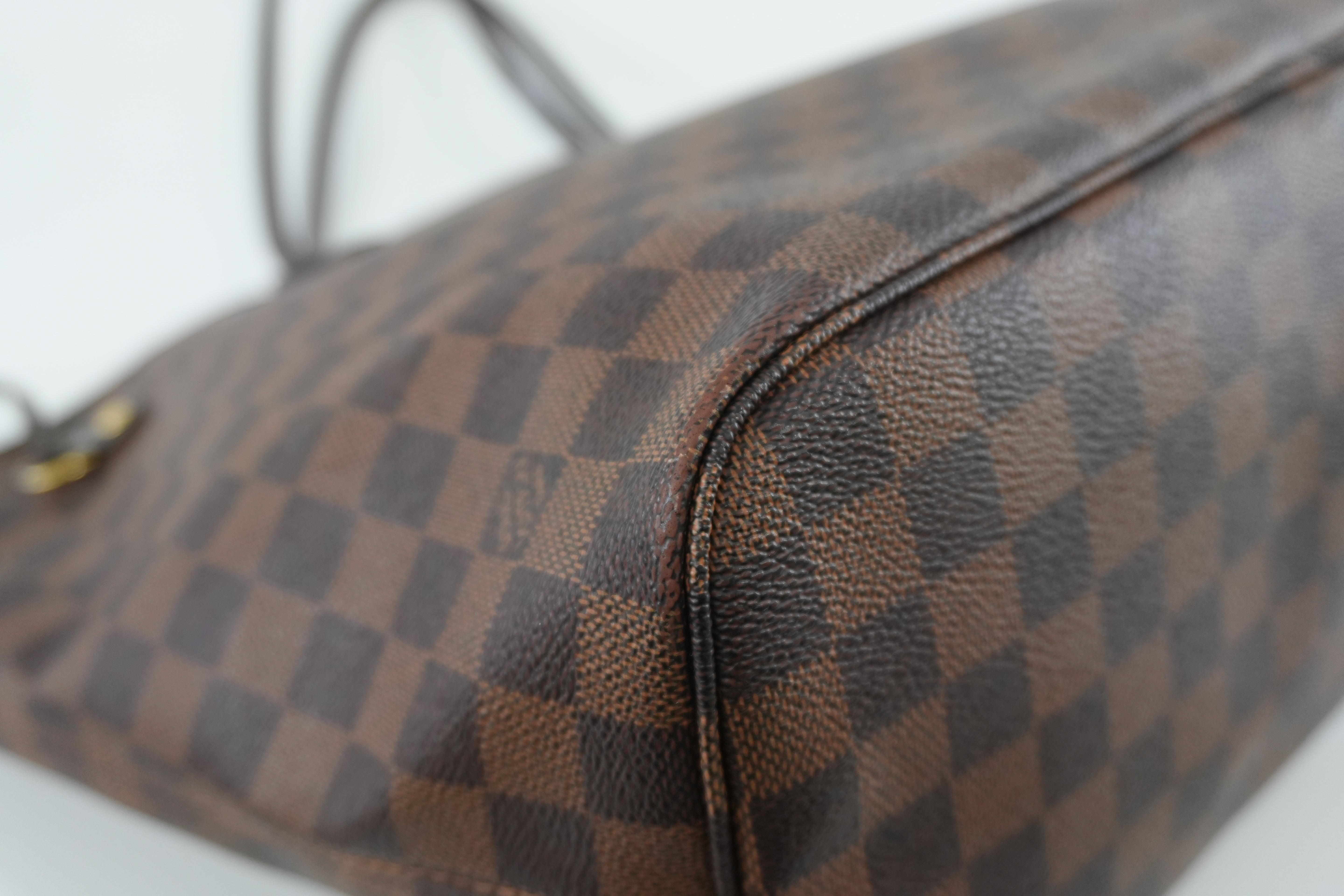 Louis Vuitton Damier Ebene Neverfull MM Shoulder Tote Used