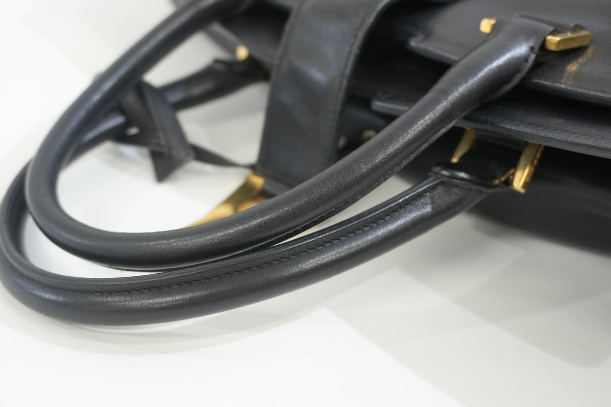 Pre-Owned Yves Saint Laurent Cabas Chyc Handbag Black