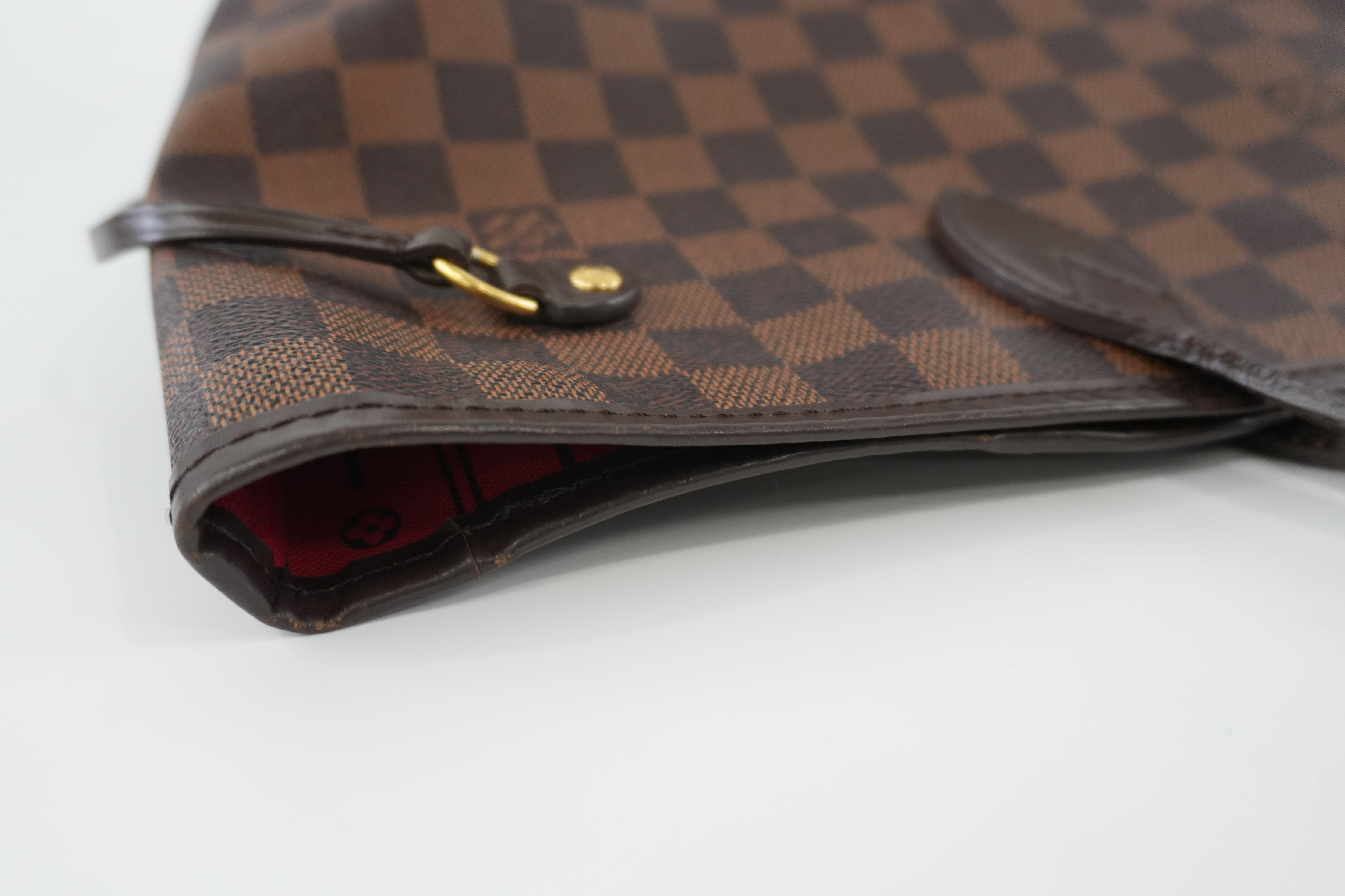 Louis Vuitton Damier Ebene Neverfull MM Shoulder Tote Used