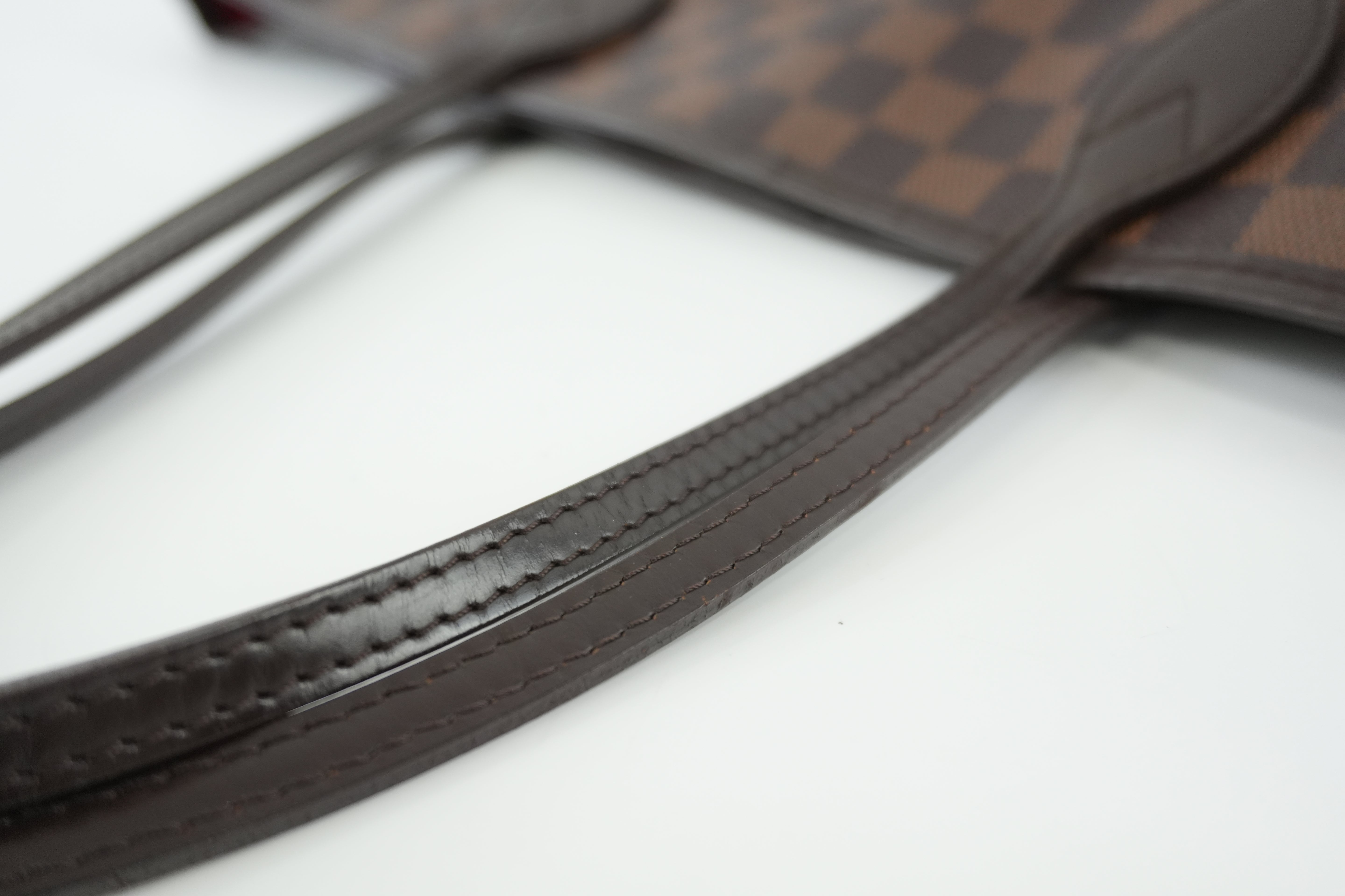 Louis Vuitton Damier Ebene Neverfull MM Shoulder Tote Used