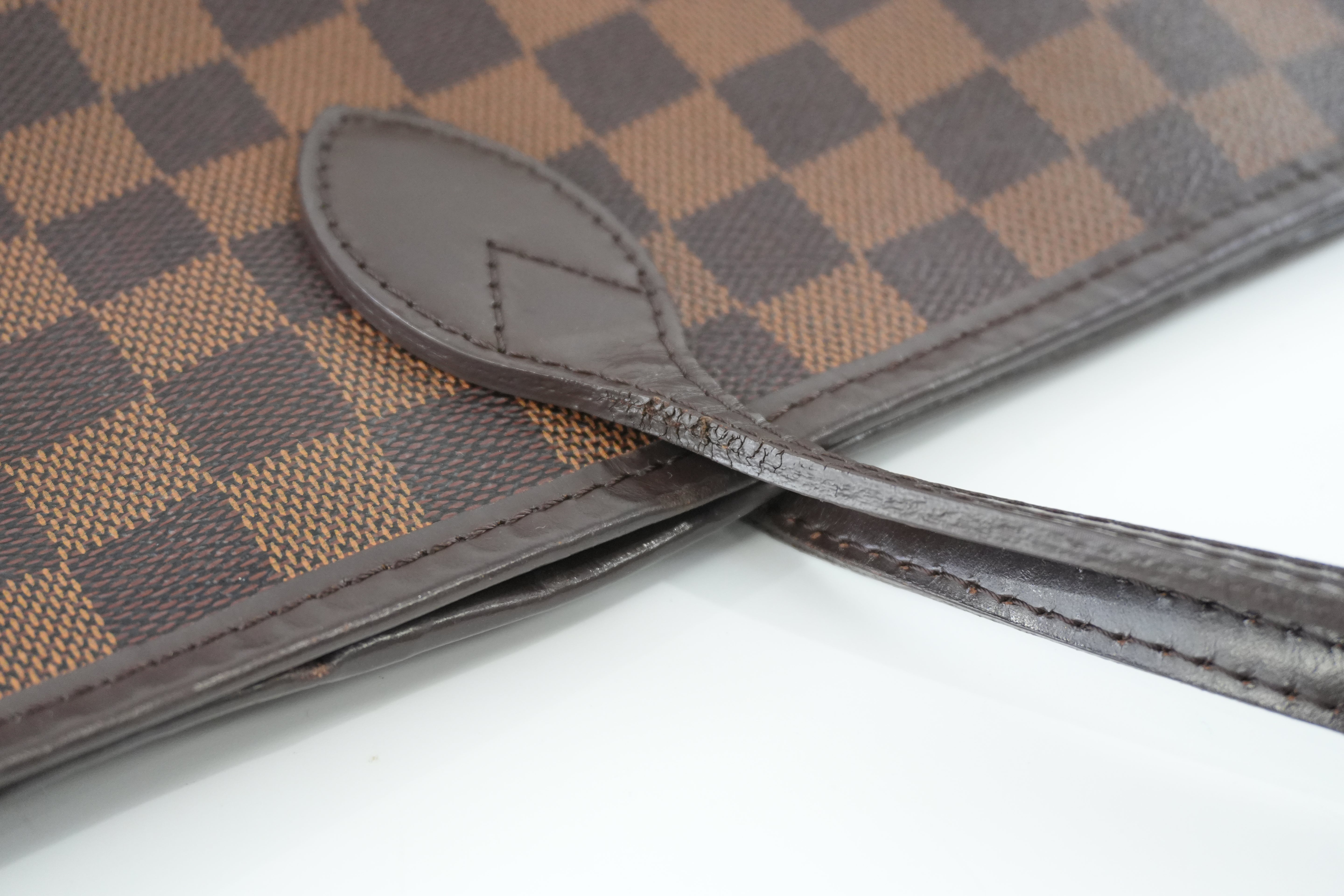 Louis Vuitton Damier Ebene Neverfull MM Shoulder Tote Used