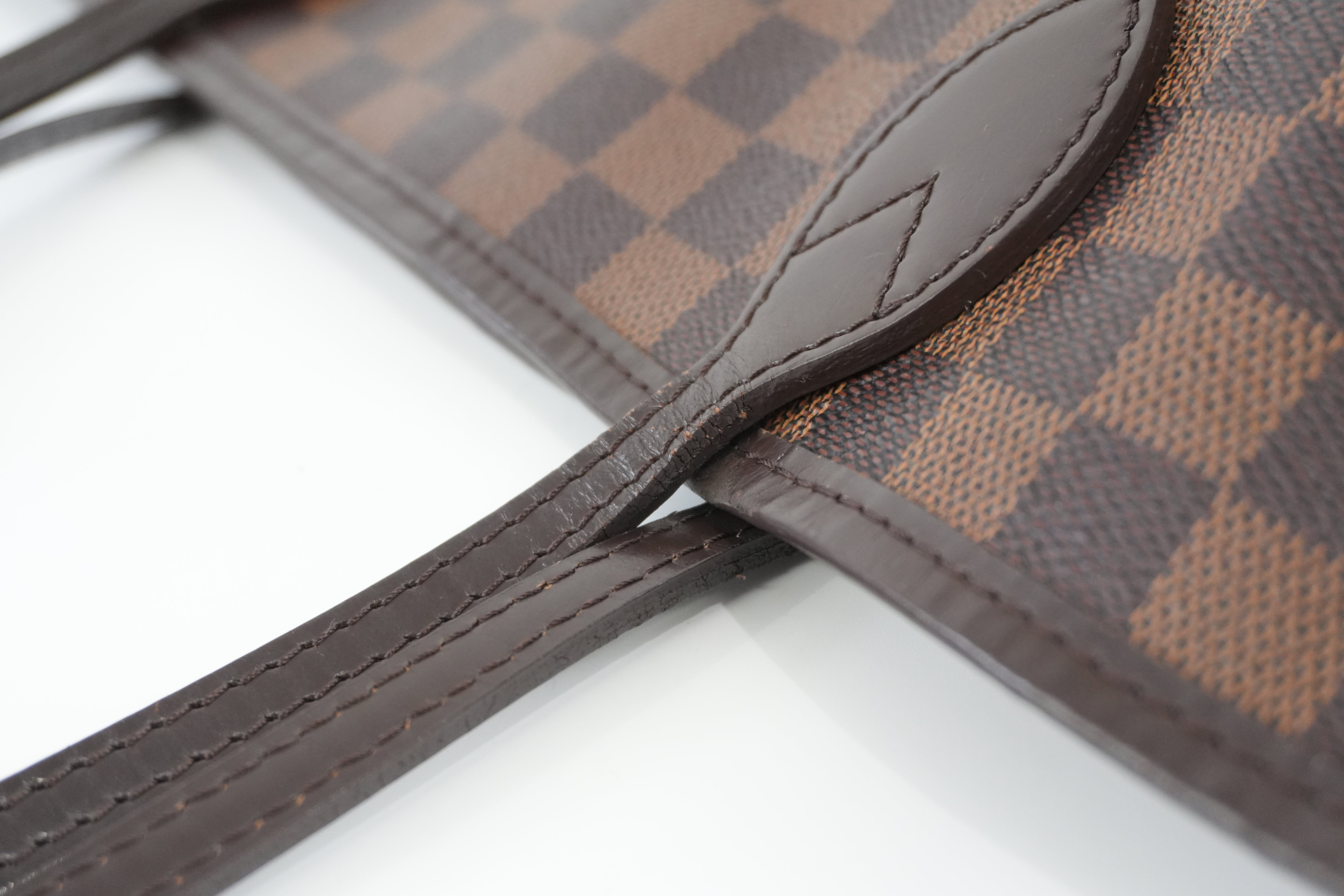 Louis Vuitton Damier Ebene Neverfull MM Shoulder Tote Used