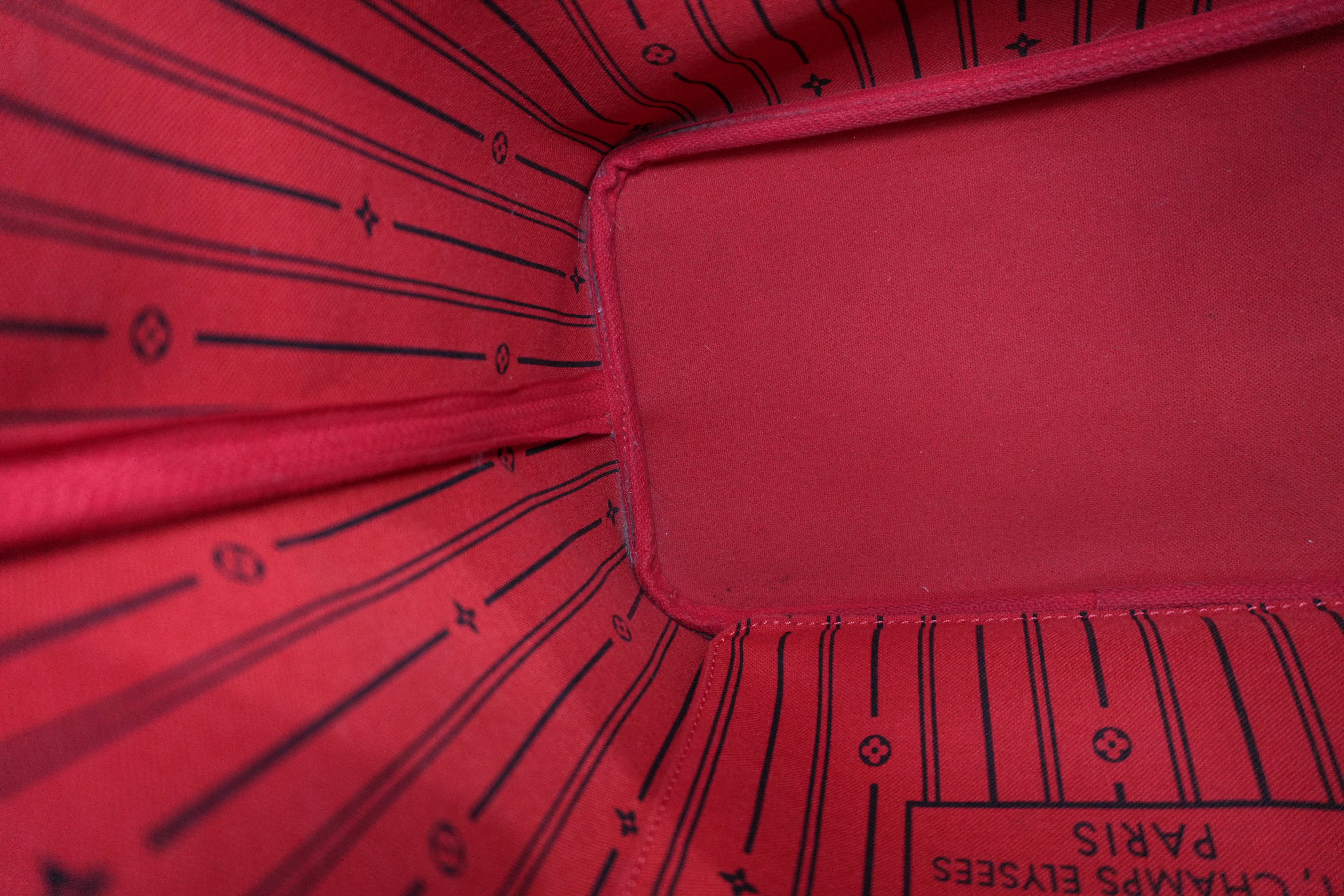 Louis Vuitton Damier Ebene Neverfull MM Shoulder Tote Used