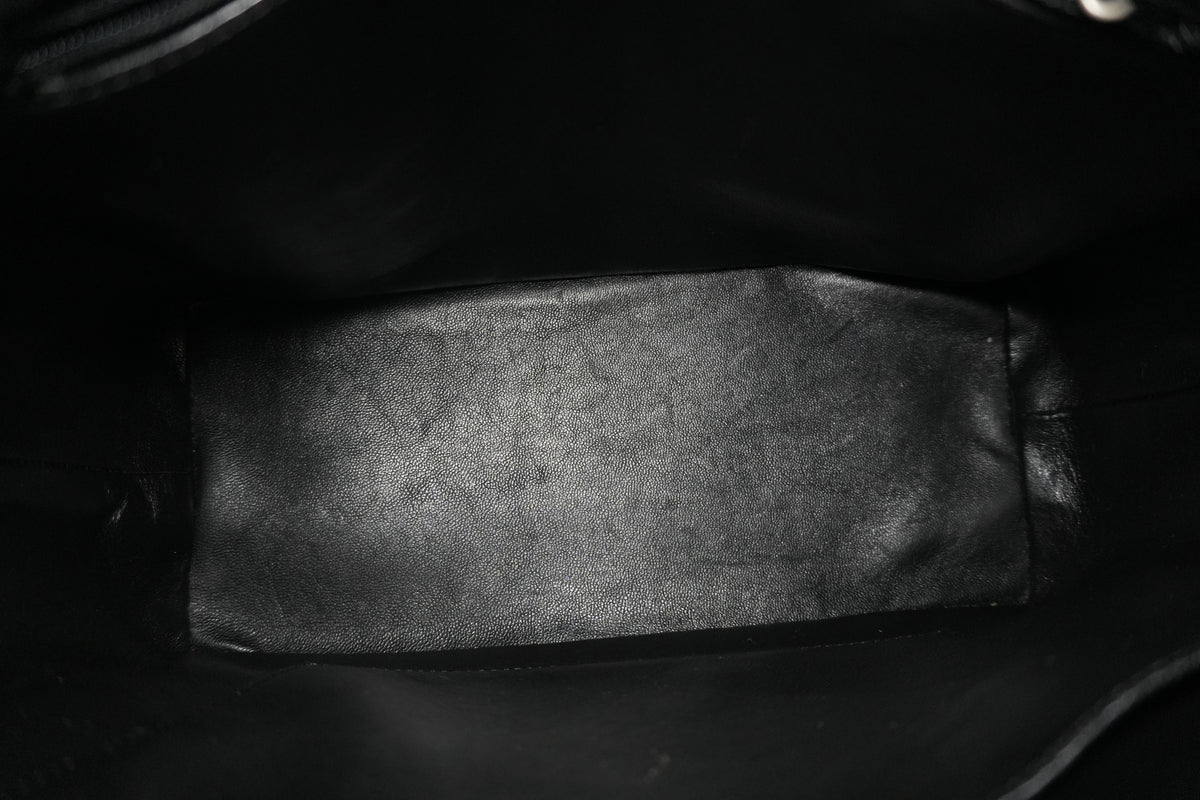 Pre-Owned Chanel Caviar Medallion Silver Hardware Tote Bag