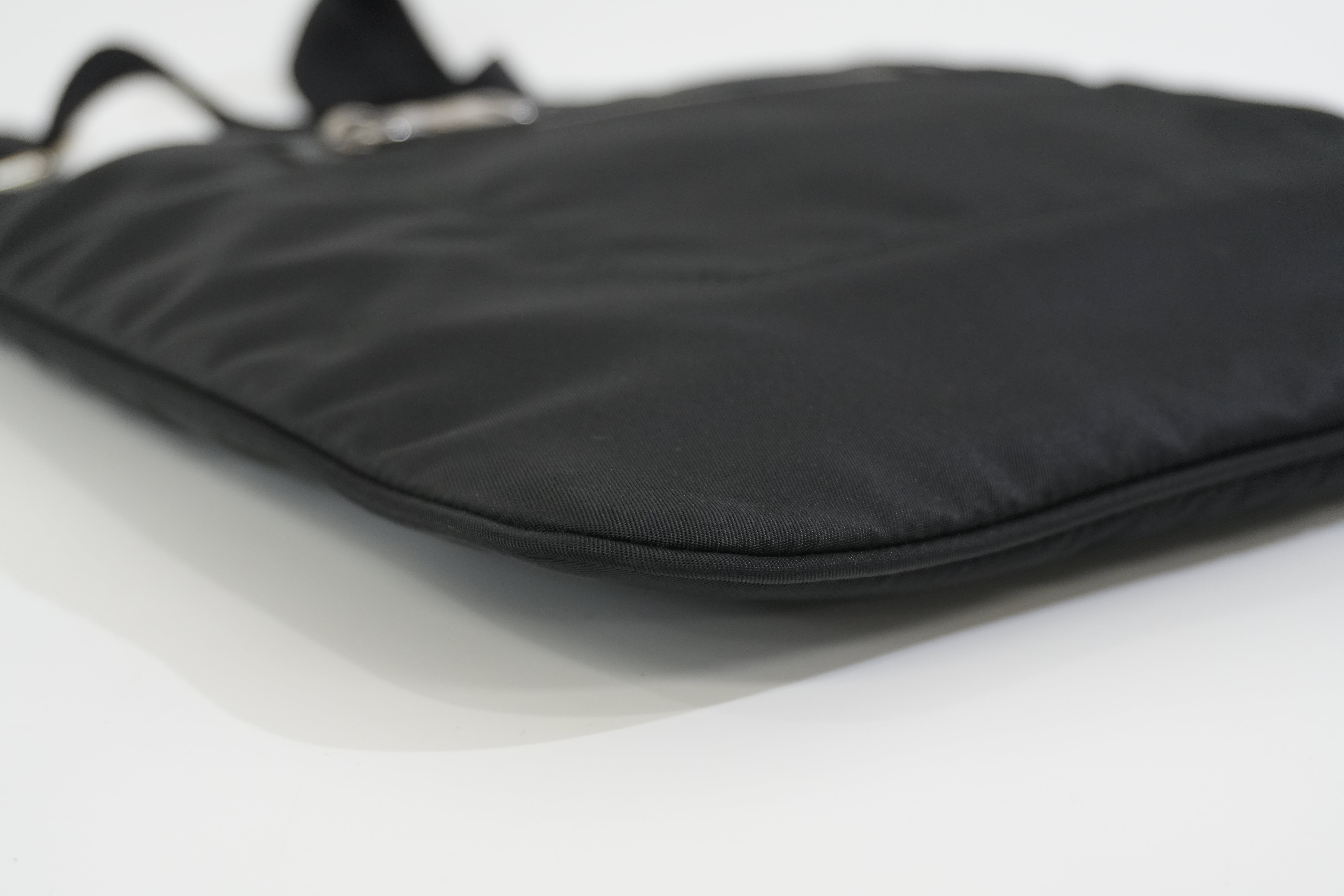 Pre-owned Prada Nylon Crossbody Bag Black