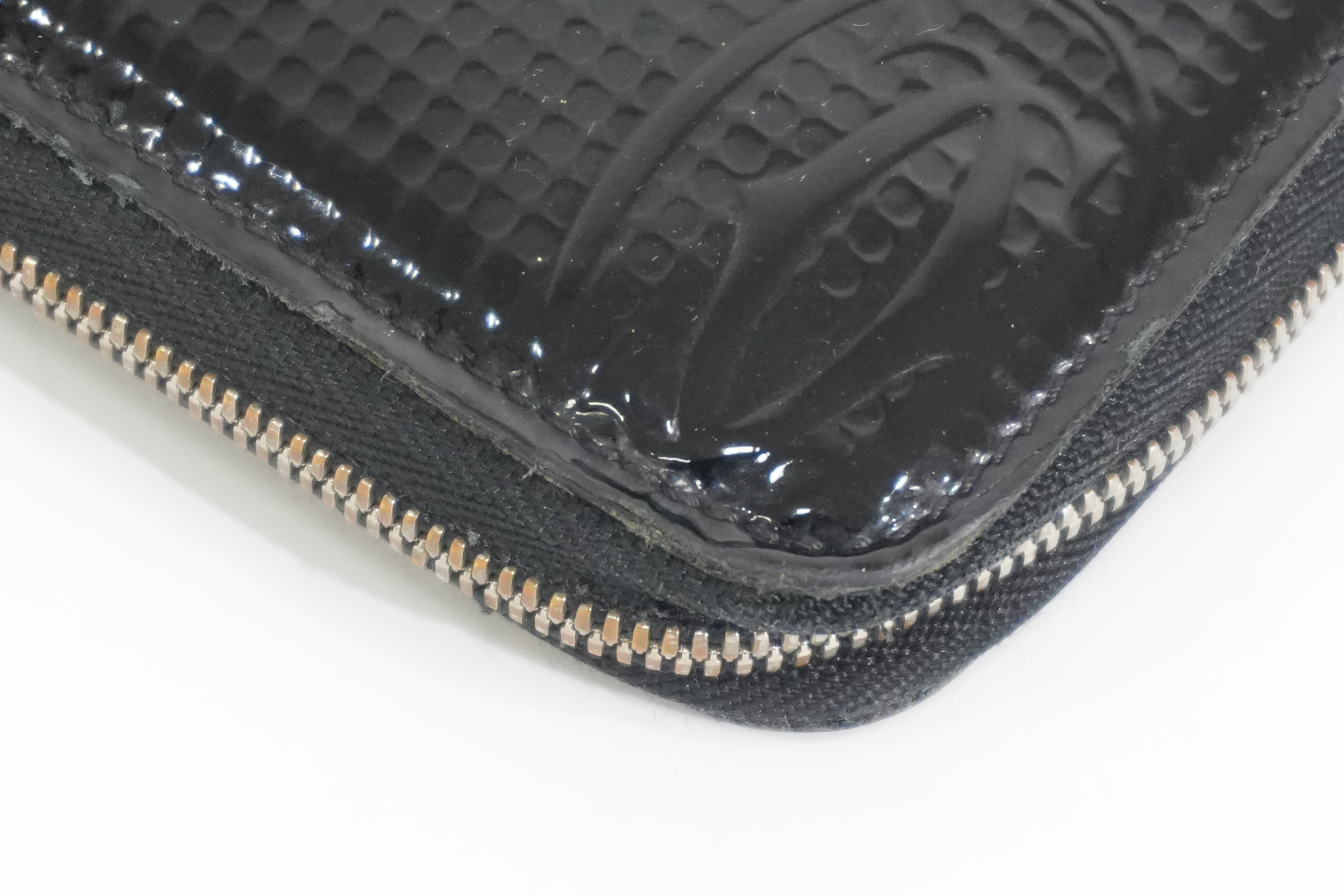 Pre-owned Cartier Zippy Long Wallet Black