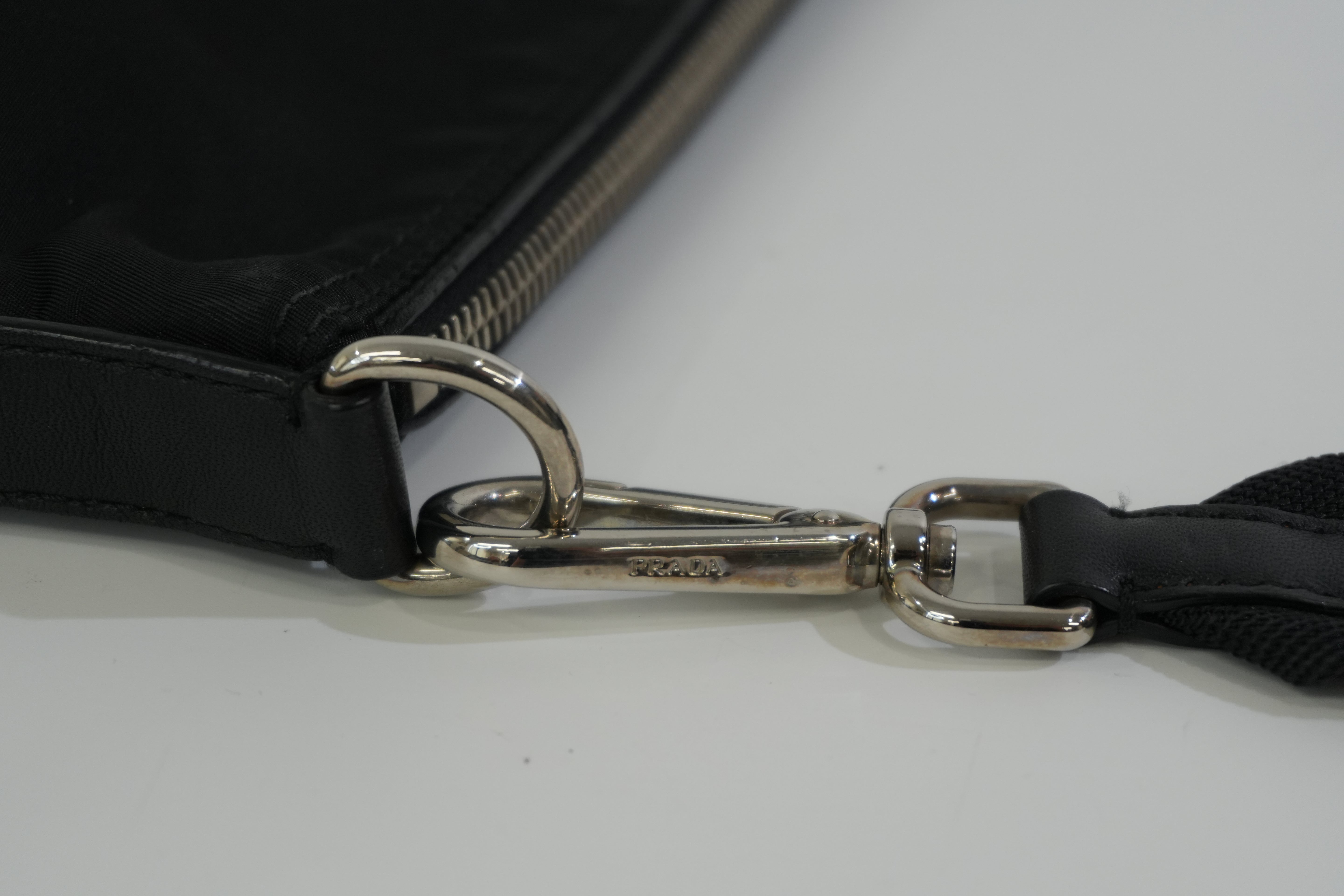 Pre-owned Prada Nylon Crossbody Bag Black