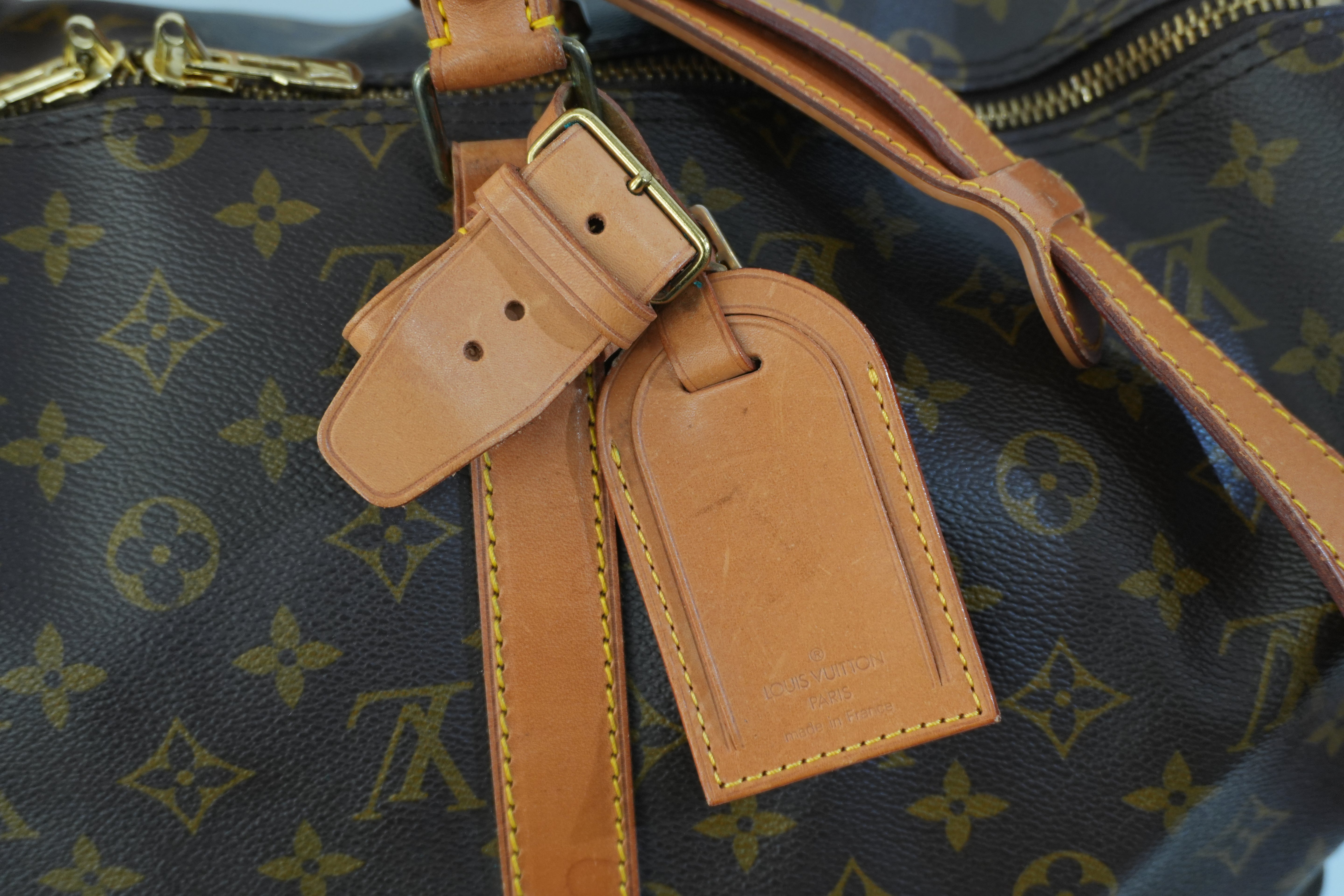 Pre-owned Louis Vuitton Monogram Keepall 50 Bandouliere Travel Bag