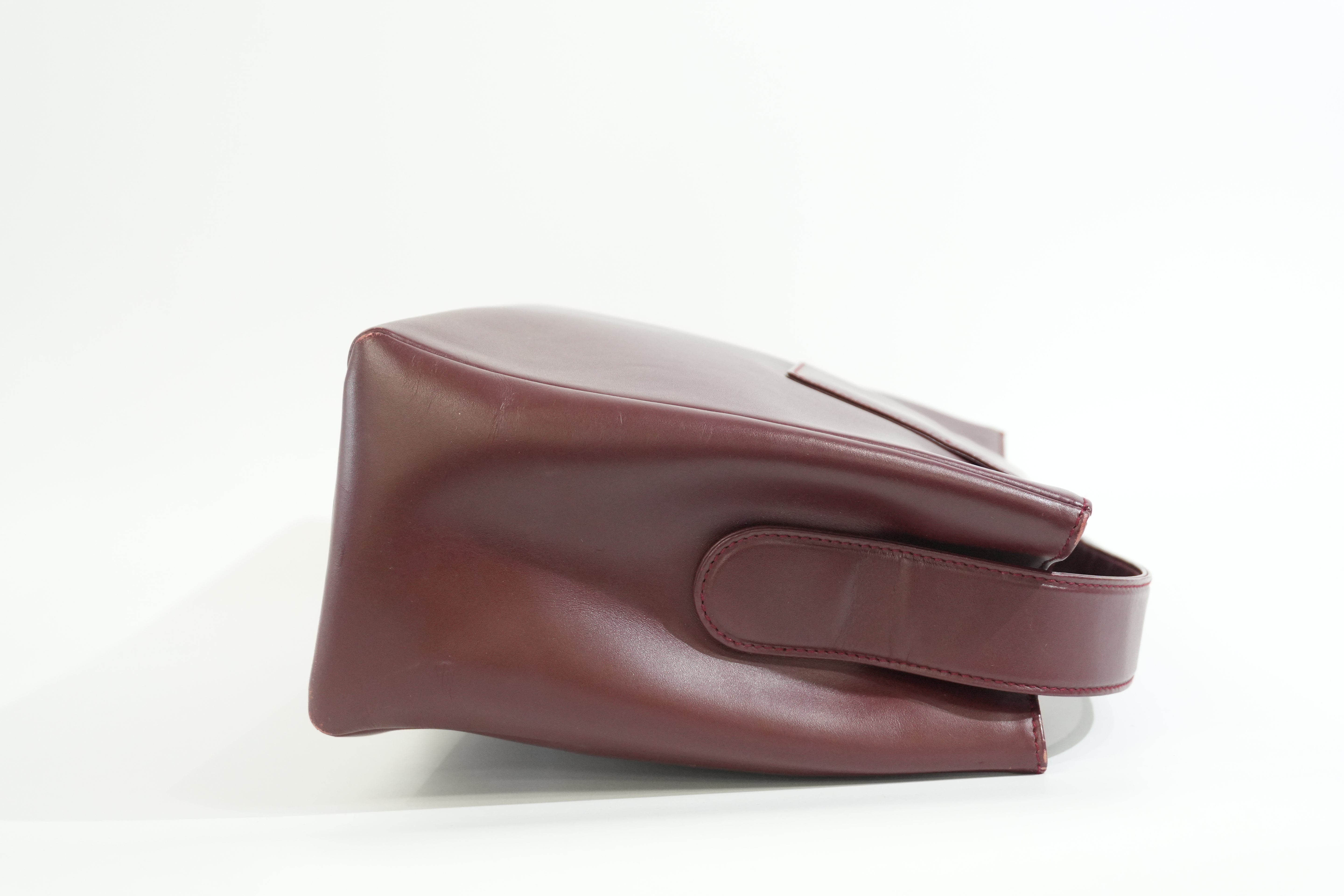 Pre-owned Cartier Crossbody Bag Burgundy