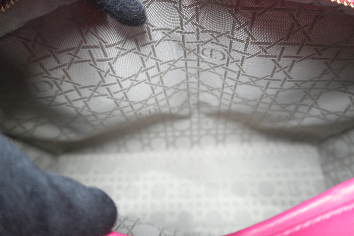 Pre-Owned Dior Lady Dior Shoulder Bag Pink