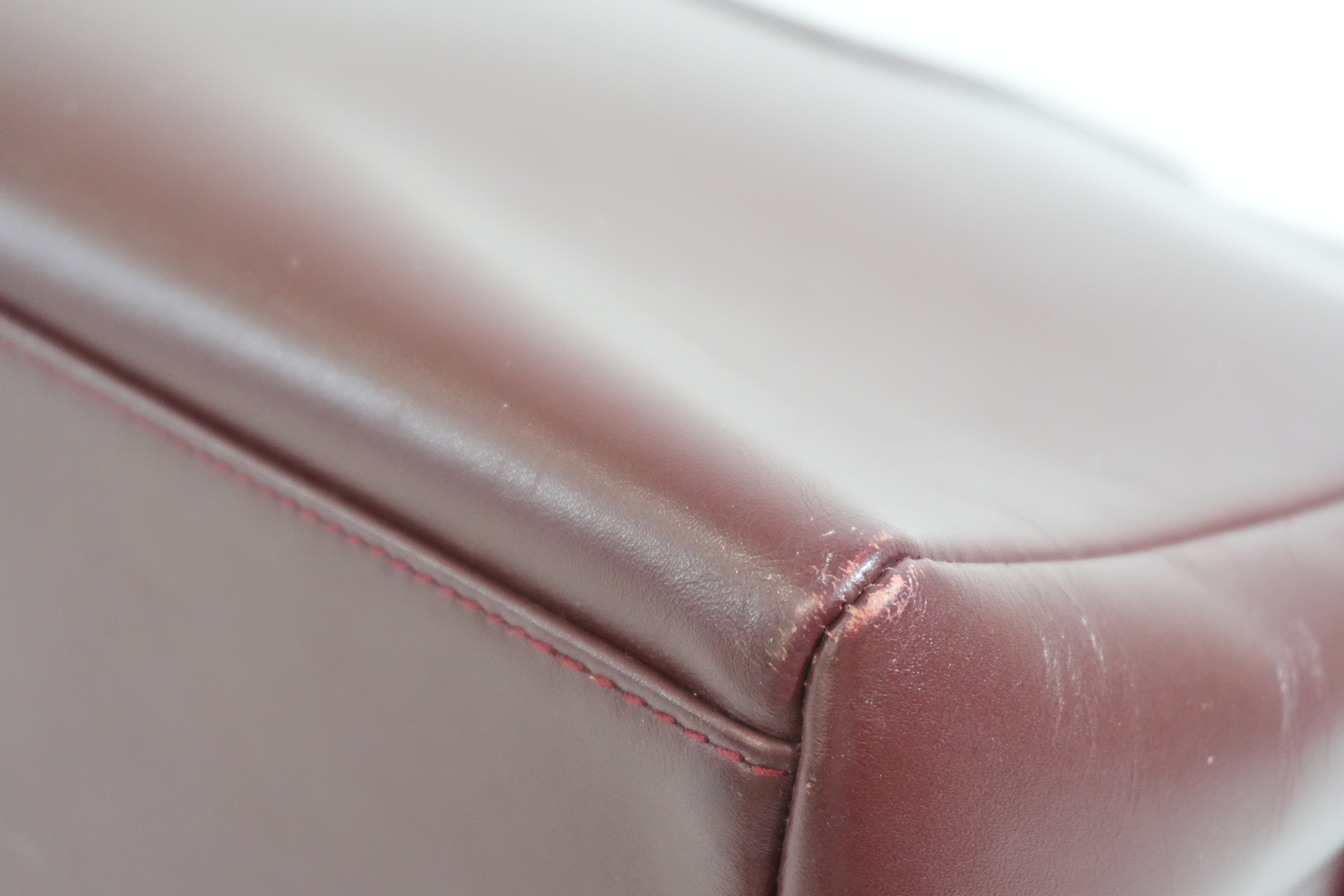 Pre-owned Cartier Crossbody Bag Burgundy