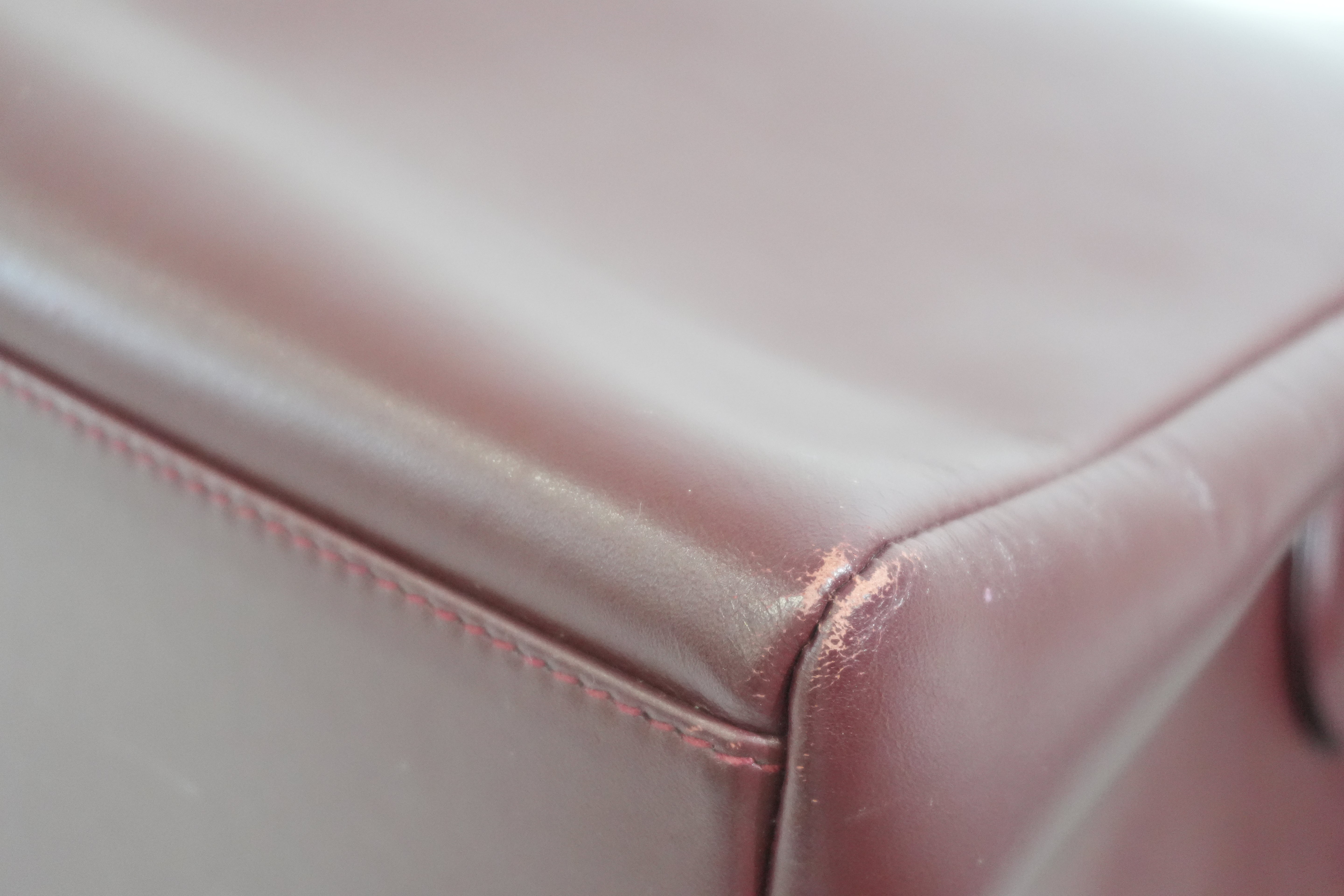Pre-owned Cartier Crossbody Bag Burgundy