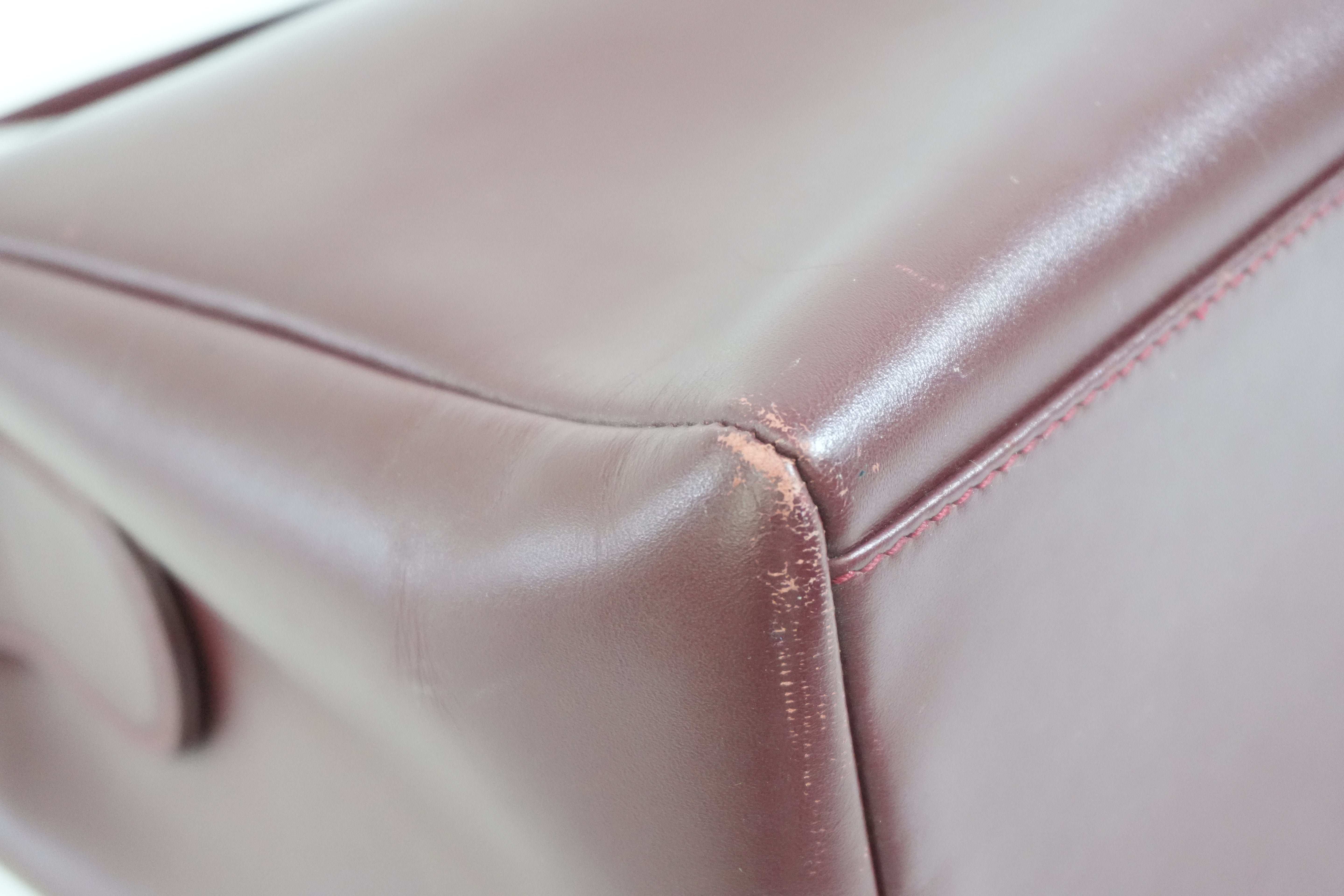 Pre-owned Cartier Crossbody Bag Burgundy
