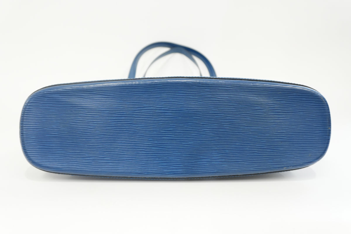 Pre-Owned Louis Vuitton Epi Lussac Shoulder Bag Blue