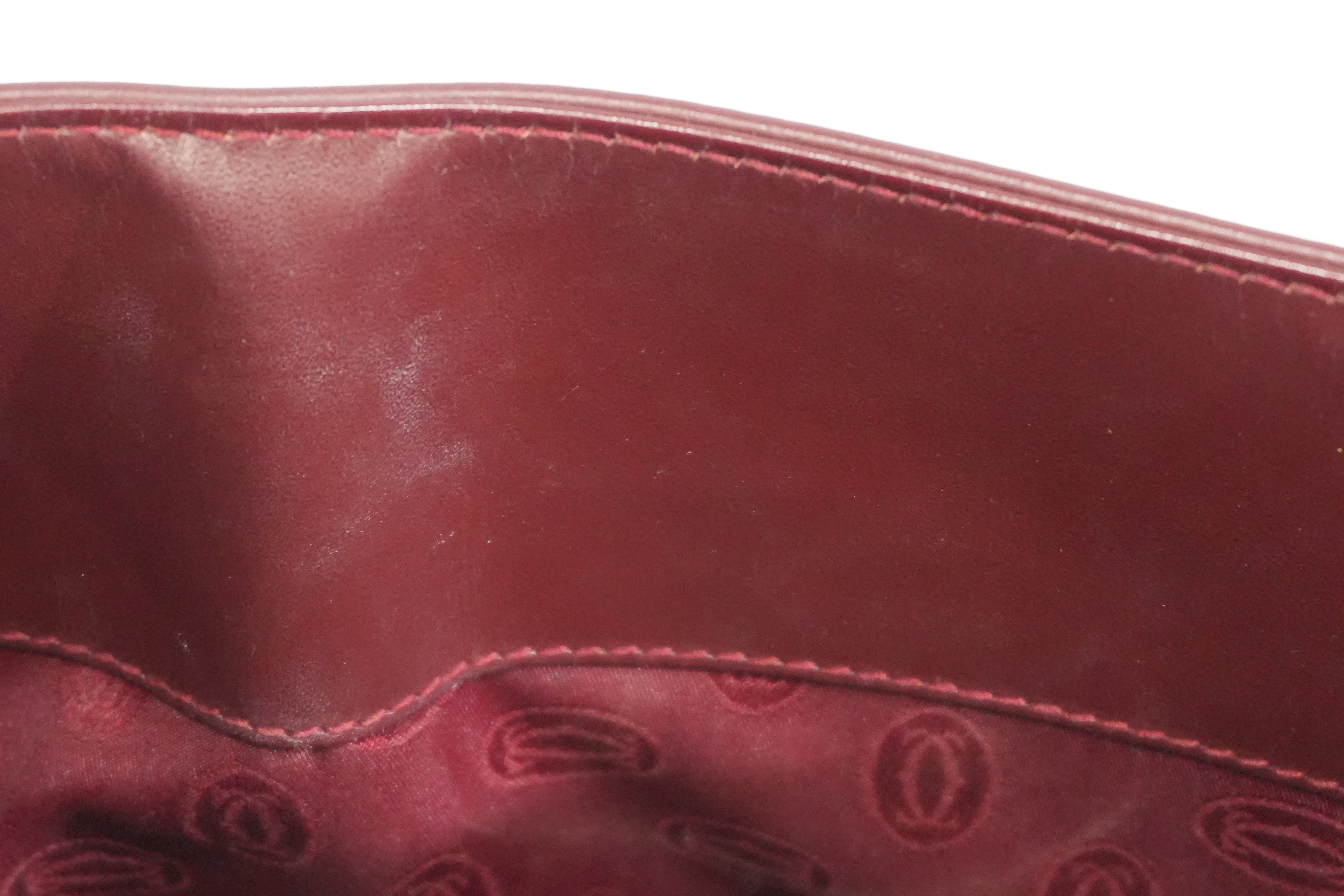 Pre-owned Cartier Crossbody Bag Burgundy