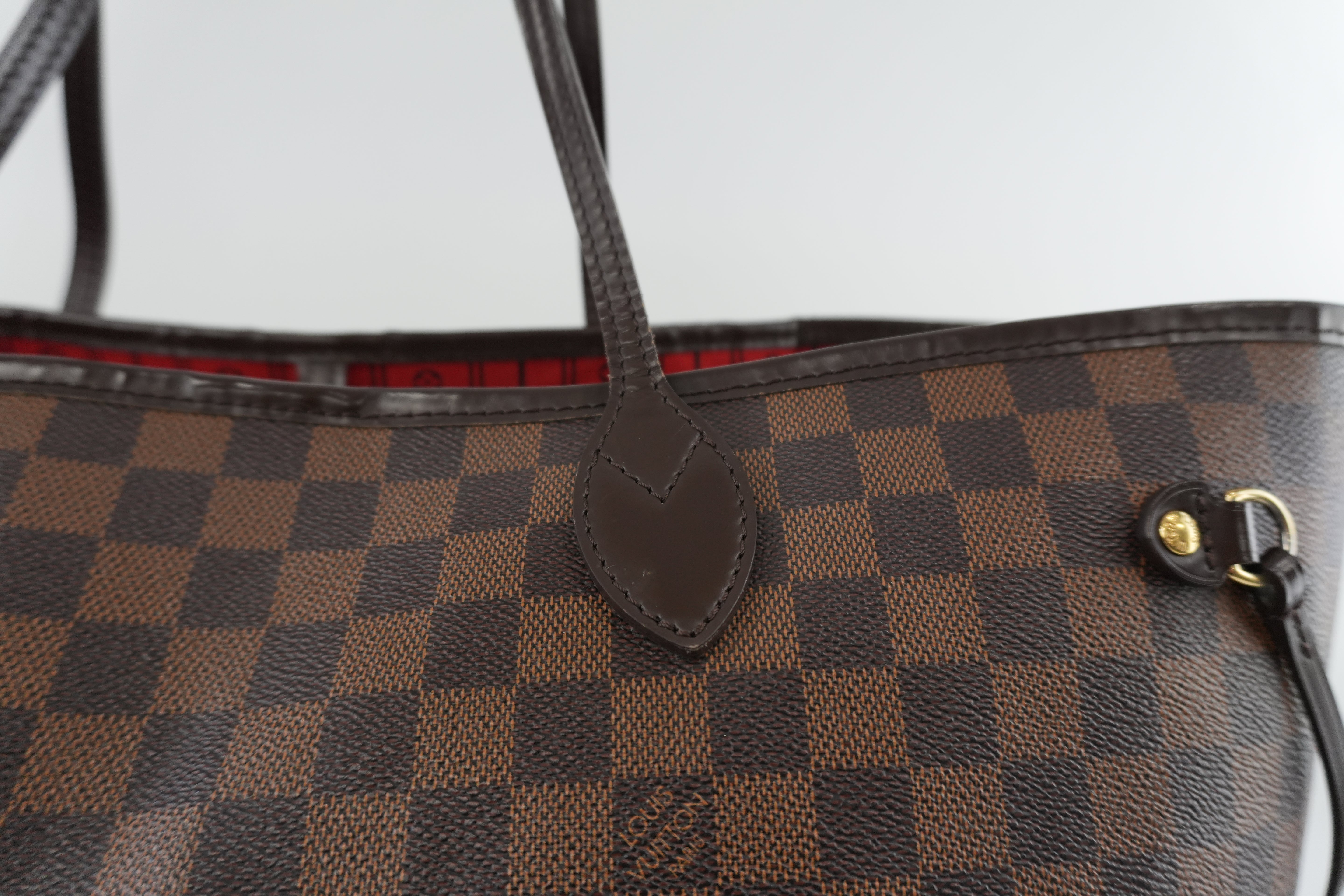 Louis Vuitton Damier Ebene Neverfull GM Shoulder Bag Used