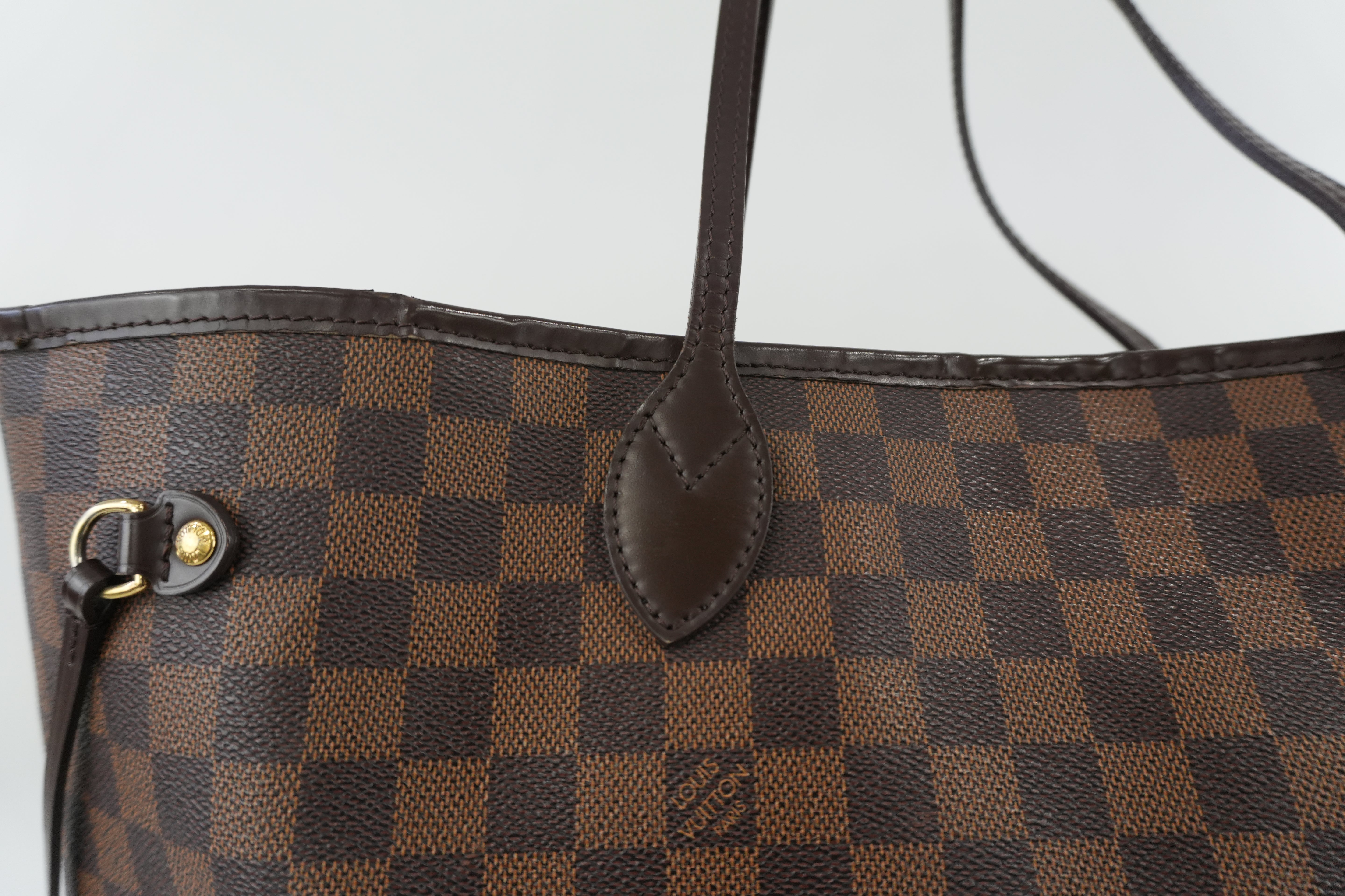 Louis Vuitton Damier Ebene Neverfull GM Shoulder Bag Used