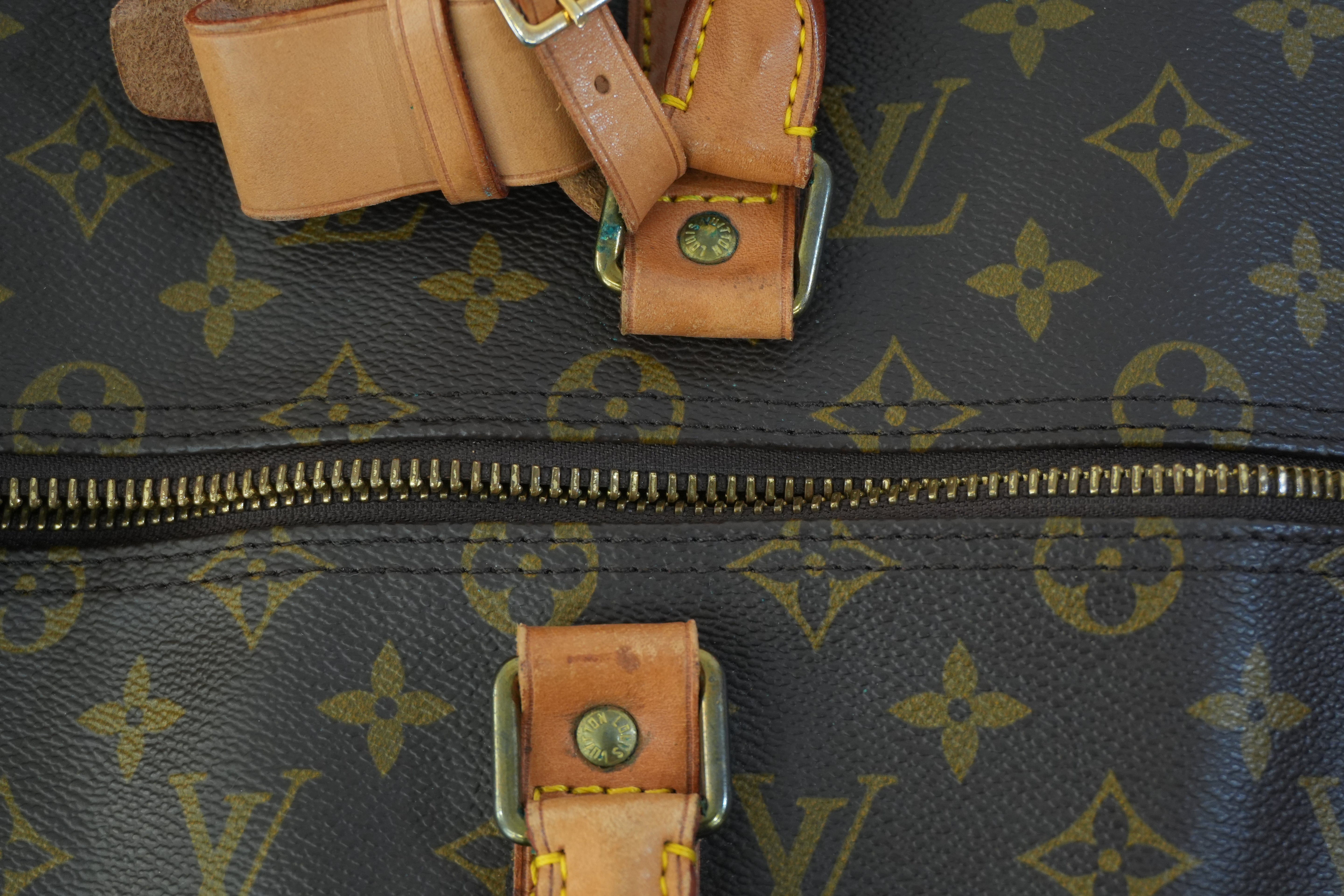 Pre-owned Louis Vuitton Monogram Keepall 50 Bandouliere Travel Bag