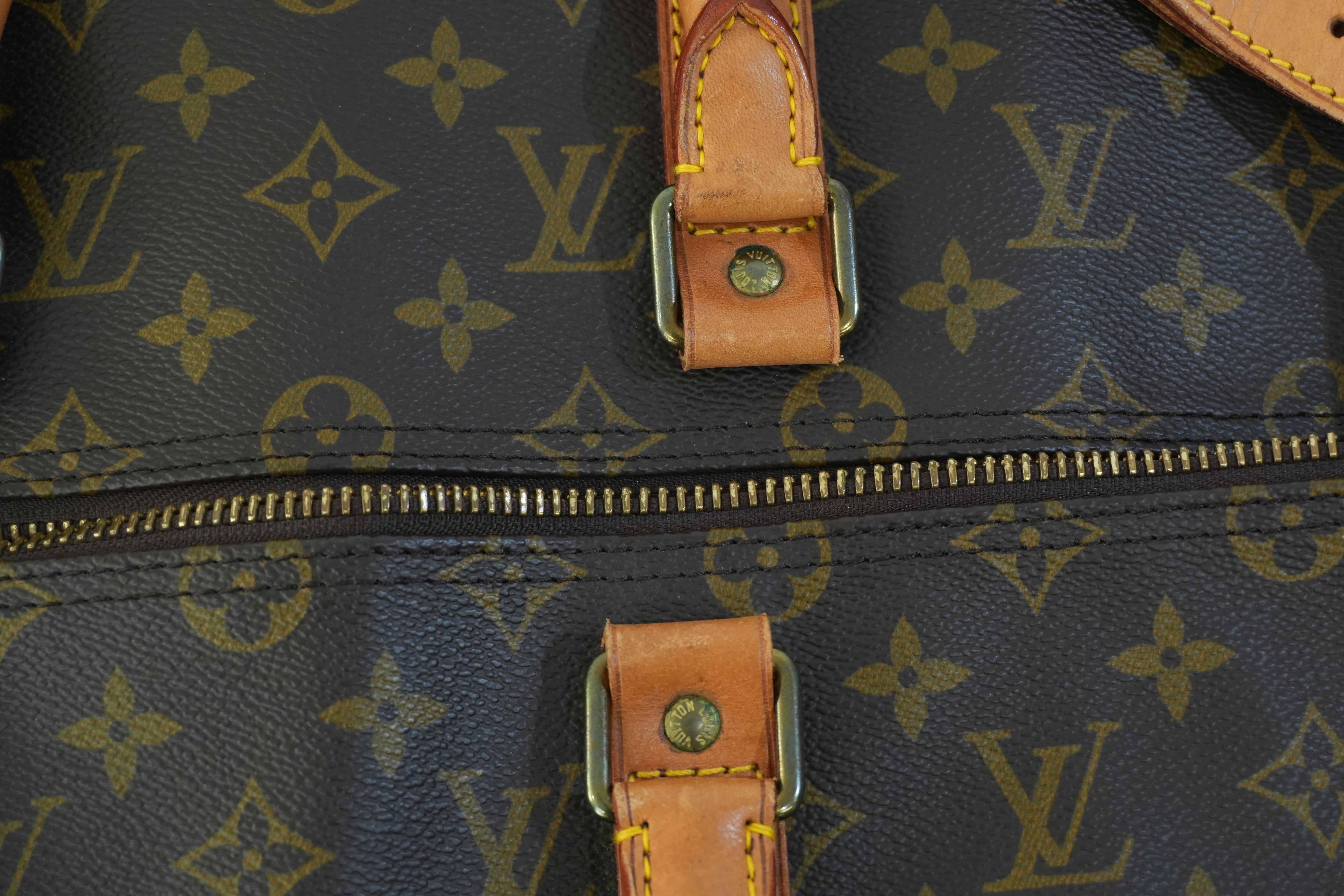 Pre-owned Louis Vuitton Monogram Keepall 50 Bandouliere Travel Bag