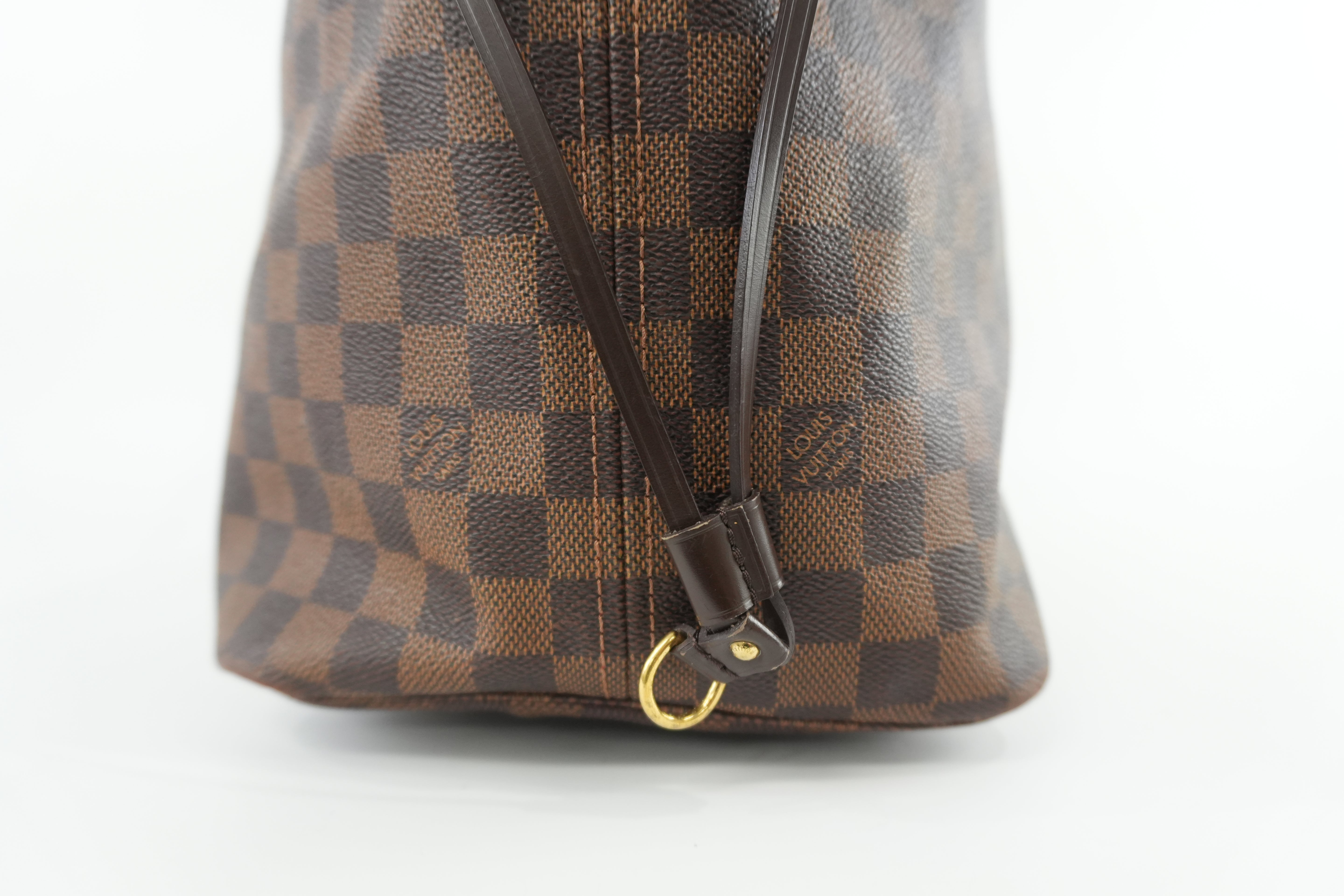 Louis Vuitton Damier Ebene Neverfull GM Shoulder Bag Used