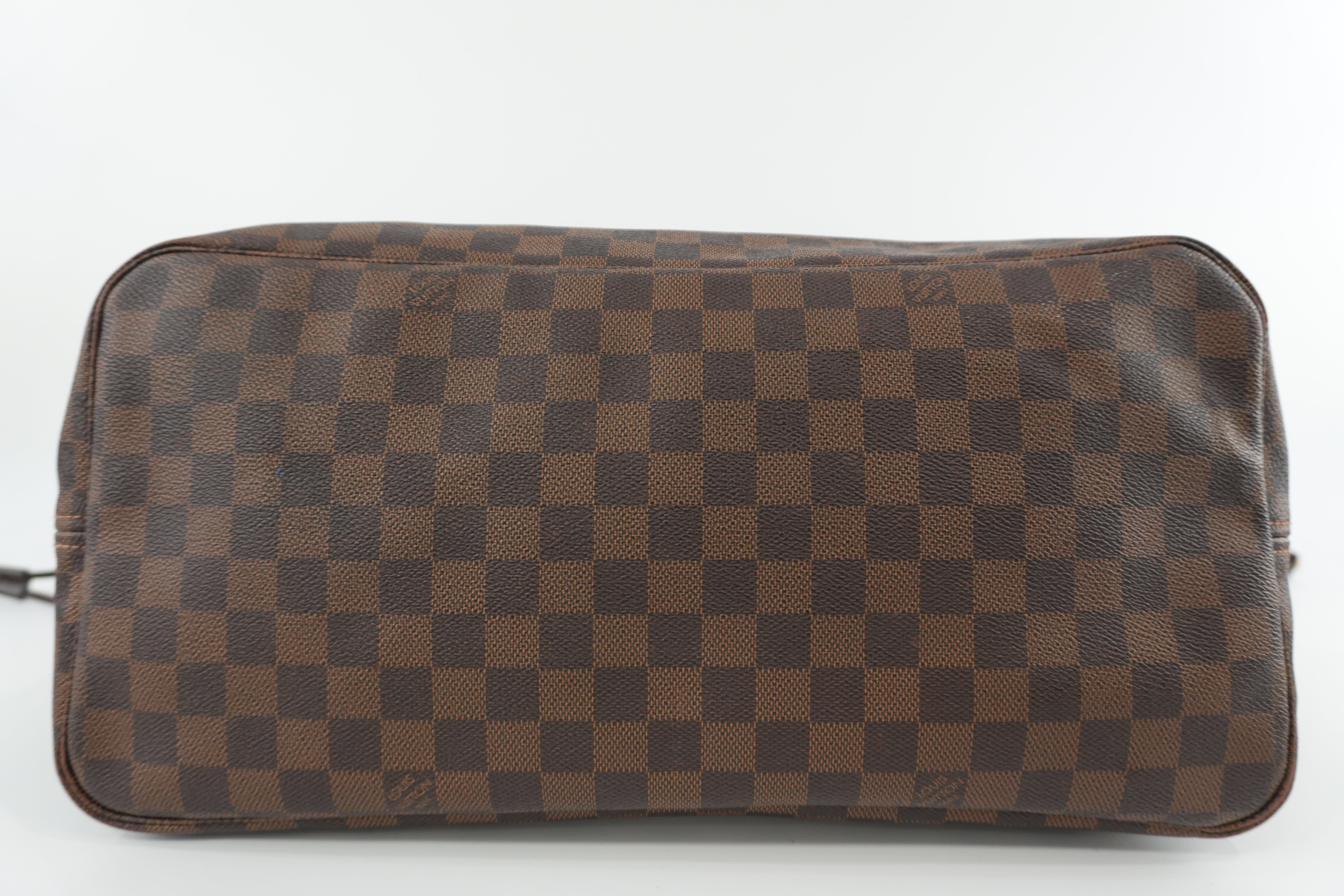 Louis Vuitton Damier Ebene Neverfull GM Shoulder Bag Used