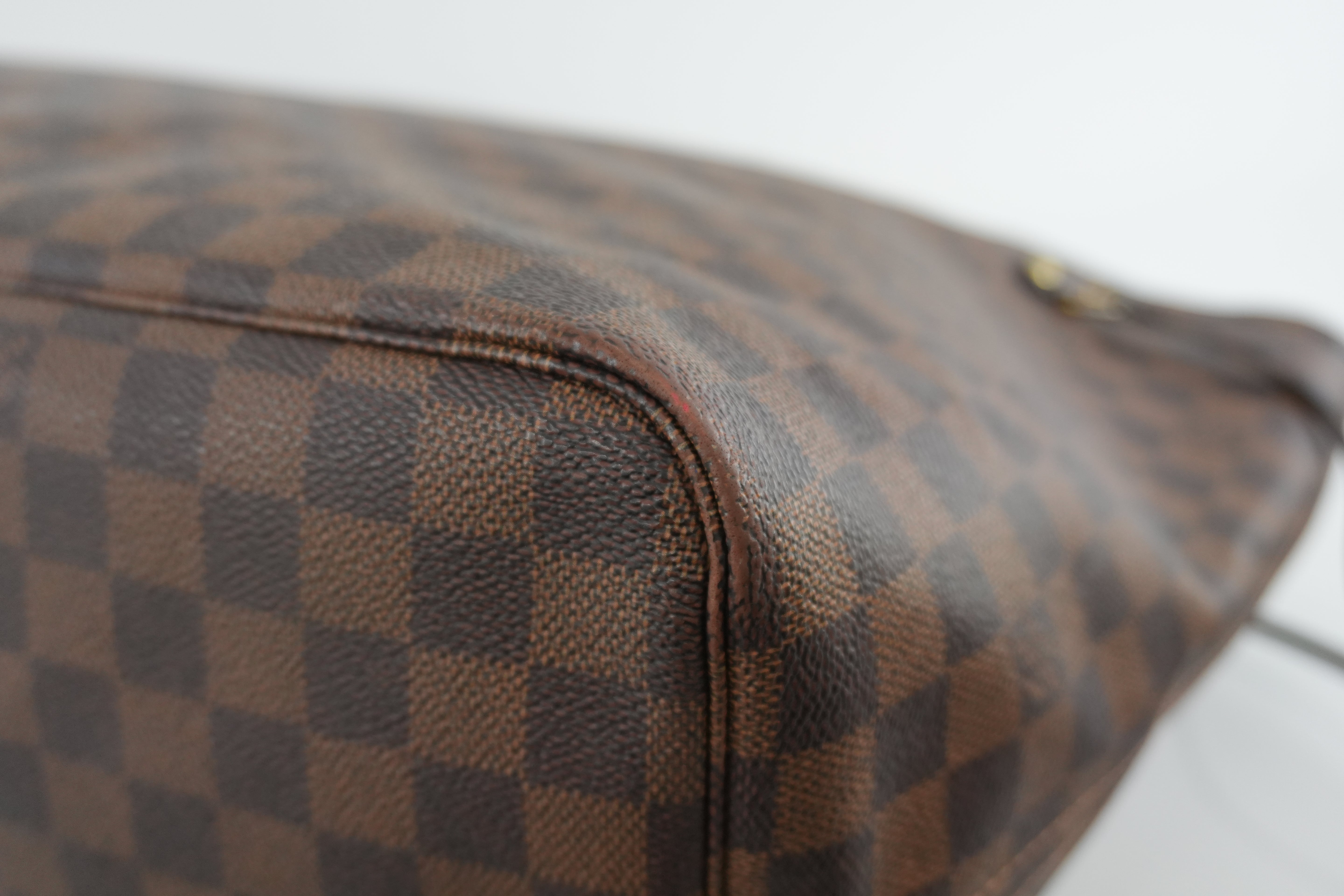 Louis Vuitton Damier Ebene Neverfull GM Shoulder Bag Used